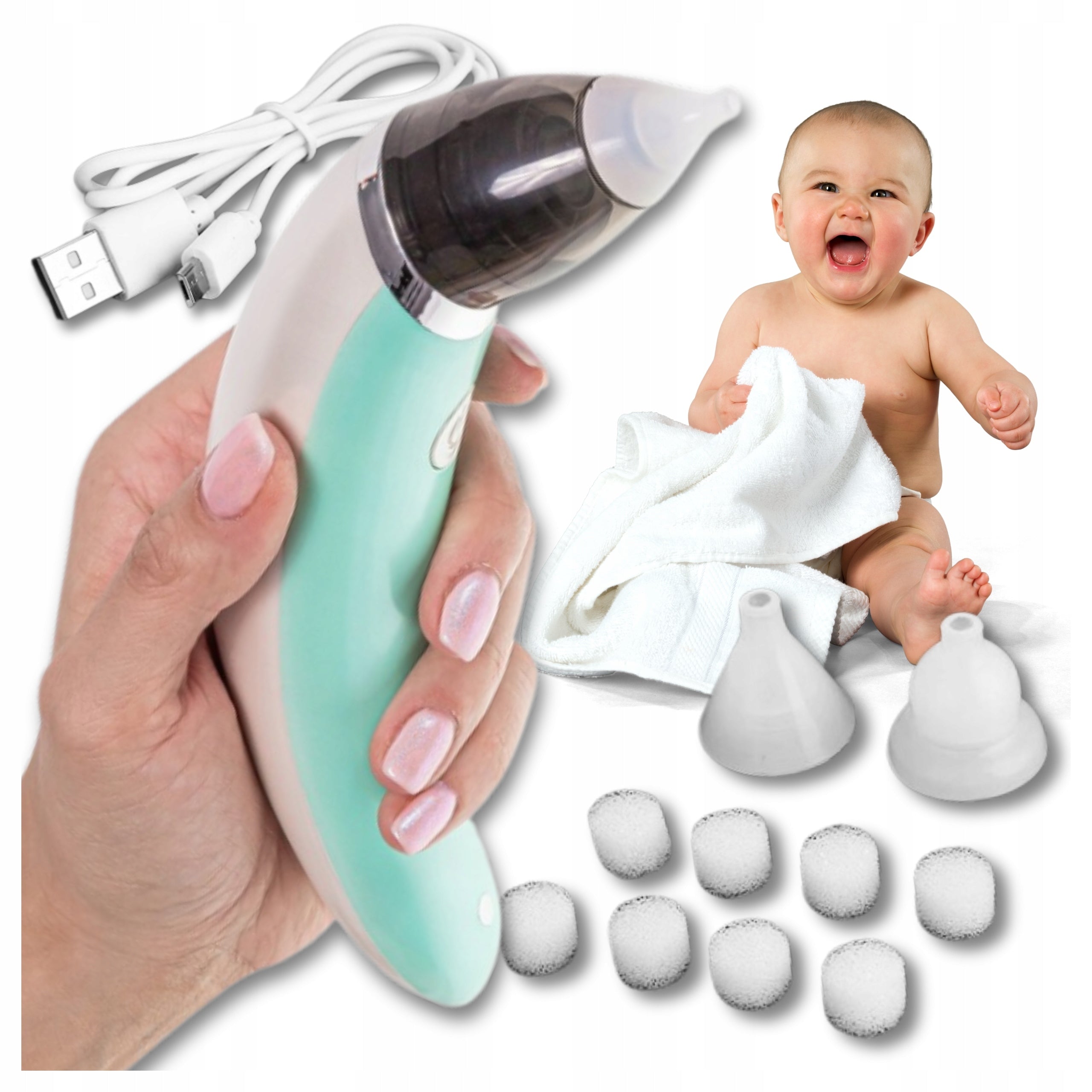 Baby Nasal Aspirator Baby Electric Qatar Extractor Quiet