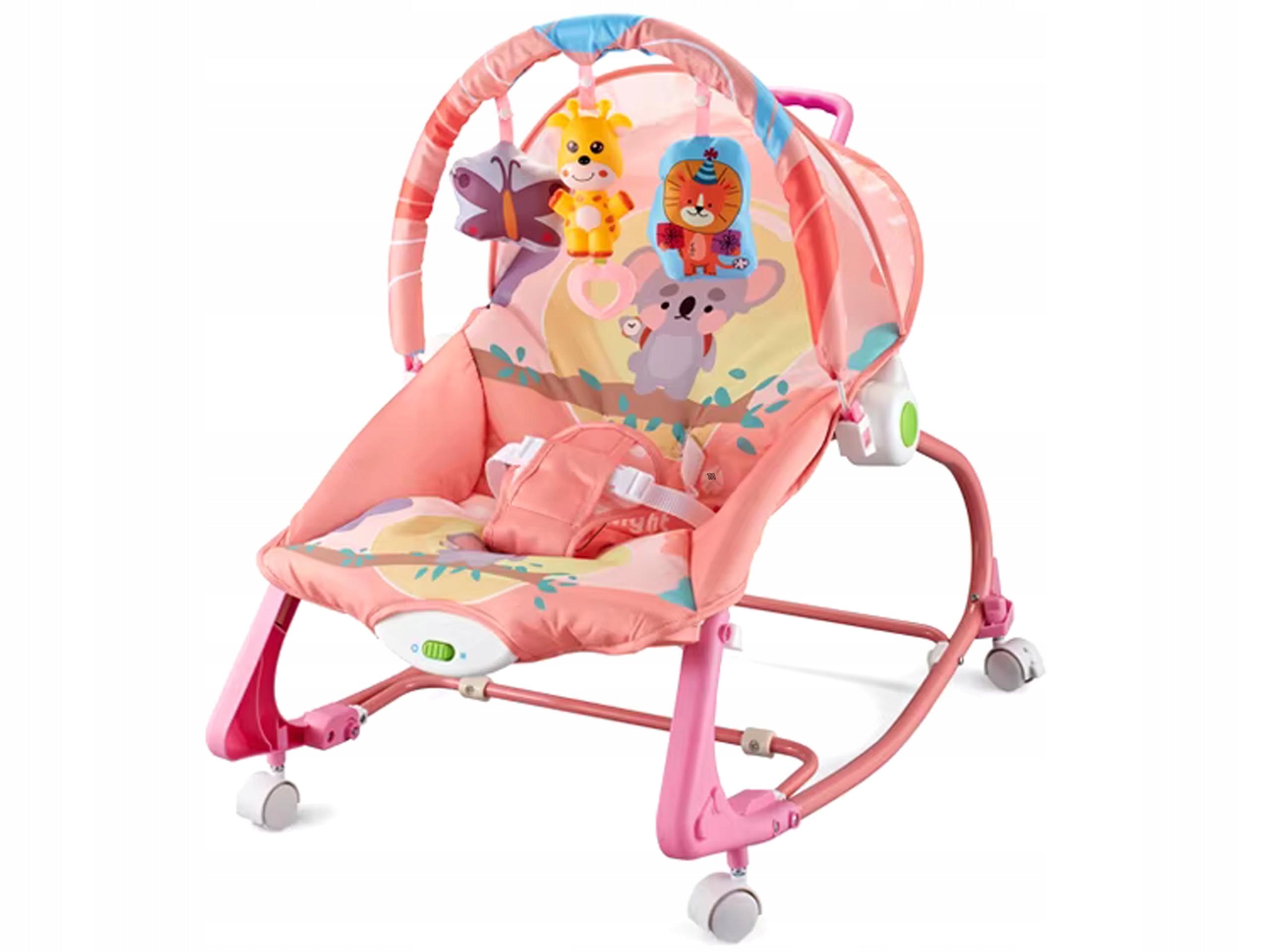 Baby Rocker Cot Crib Cradle Vibration Toys Pink