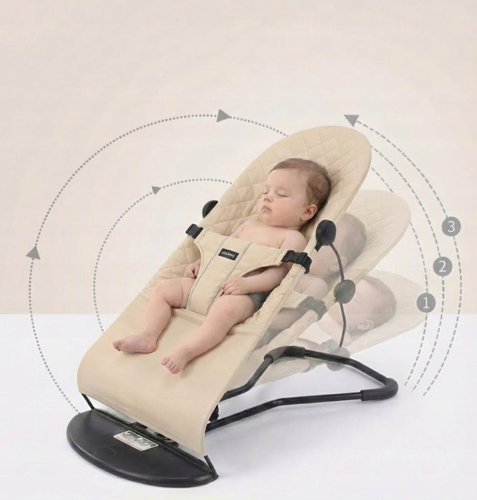 Baby Rocker Sun Lounger Infants Beige SAFETY CERTIFICATES Manufacturer code BDBeżowy