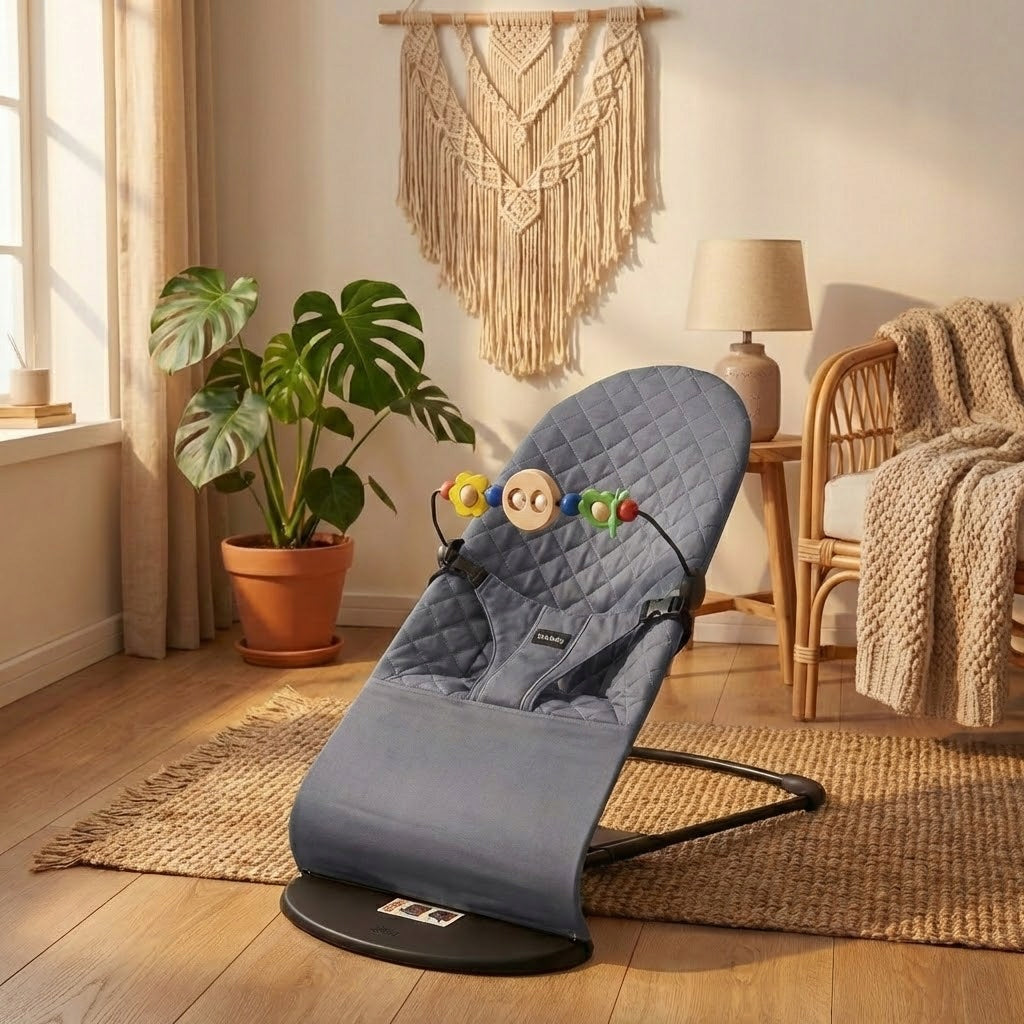 Baby Rocker Sun Lounger Infants, Grey SAFETY CERTIFICATES Packaging status original