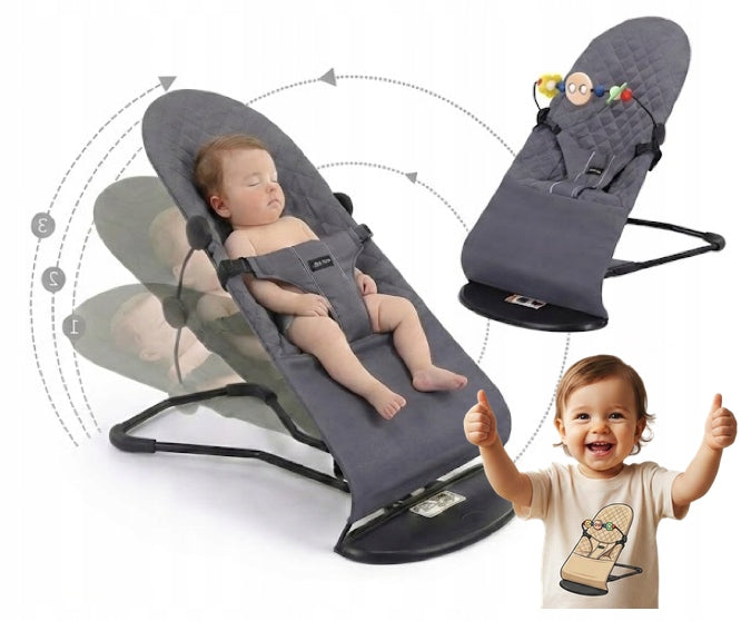 Baby Rocker Sun Lounger Infants, Grey SAFETY CERTIFICATES