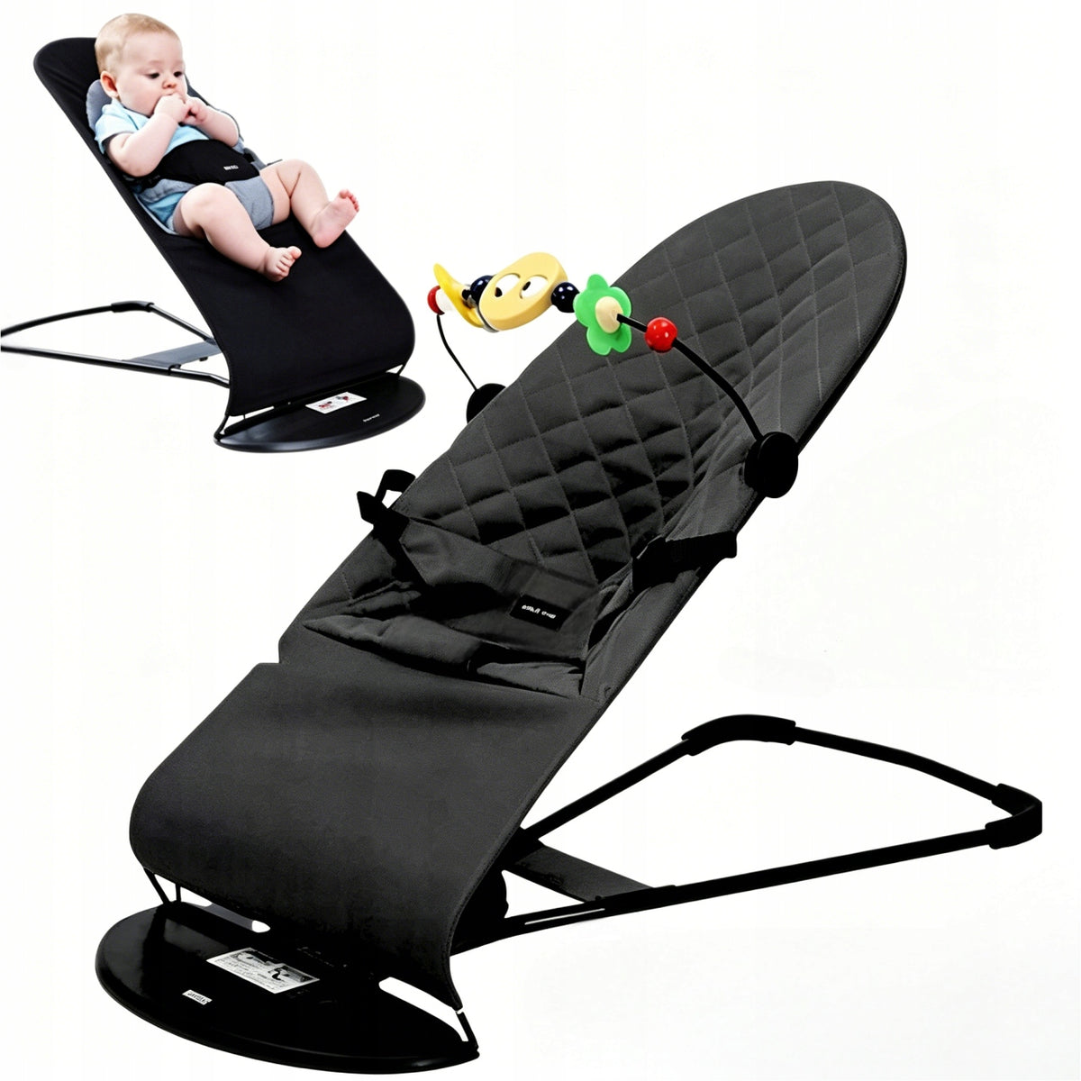 Baby Rocker Sun Lounger Infants black SAFETY CERTIFICATES
