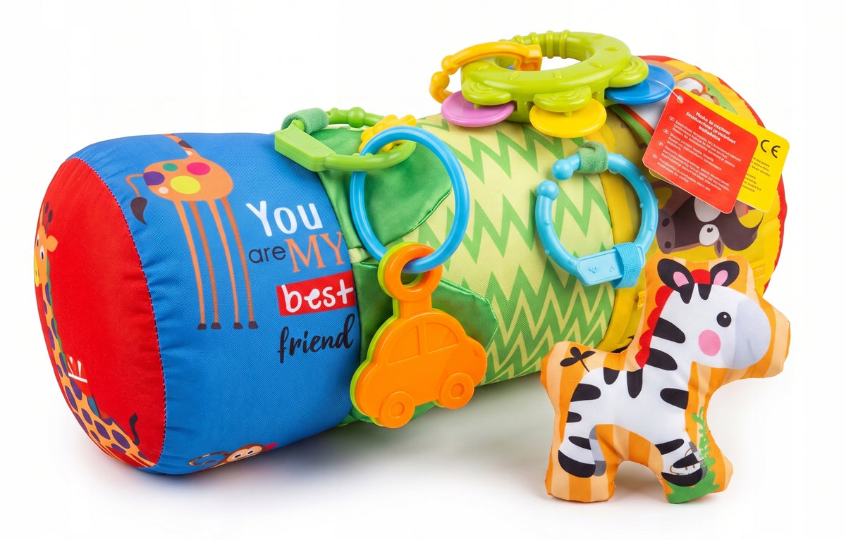 Baby Roller Sensory Pillow Teether Rattle Soft Plush Manufacturer code HM244595