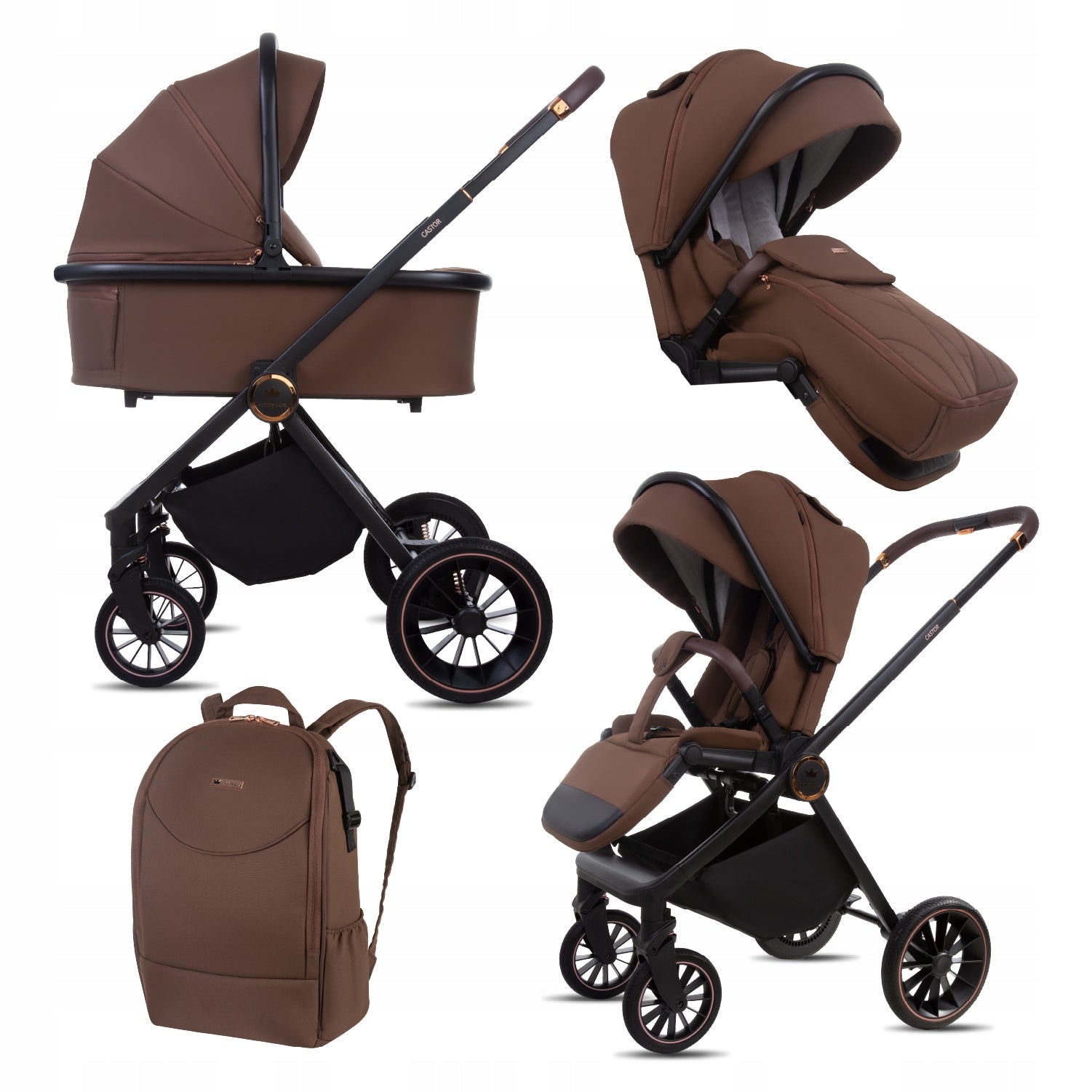 Baby Stroller 2in1 BabyLux CASTOR Stroller Gondola Lightweight Folding Set
