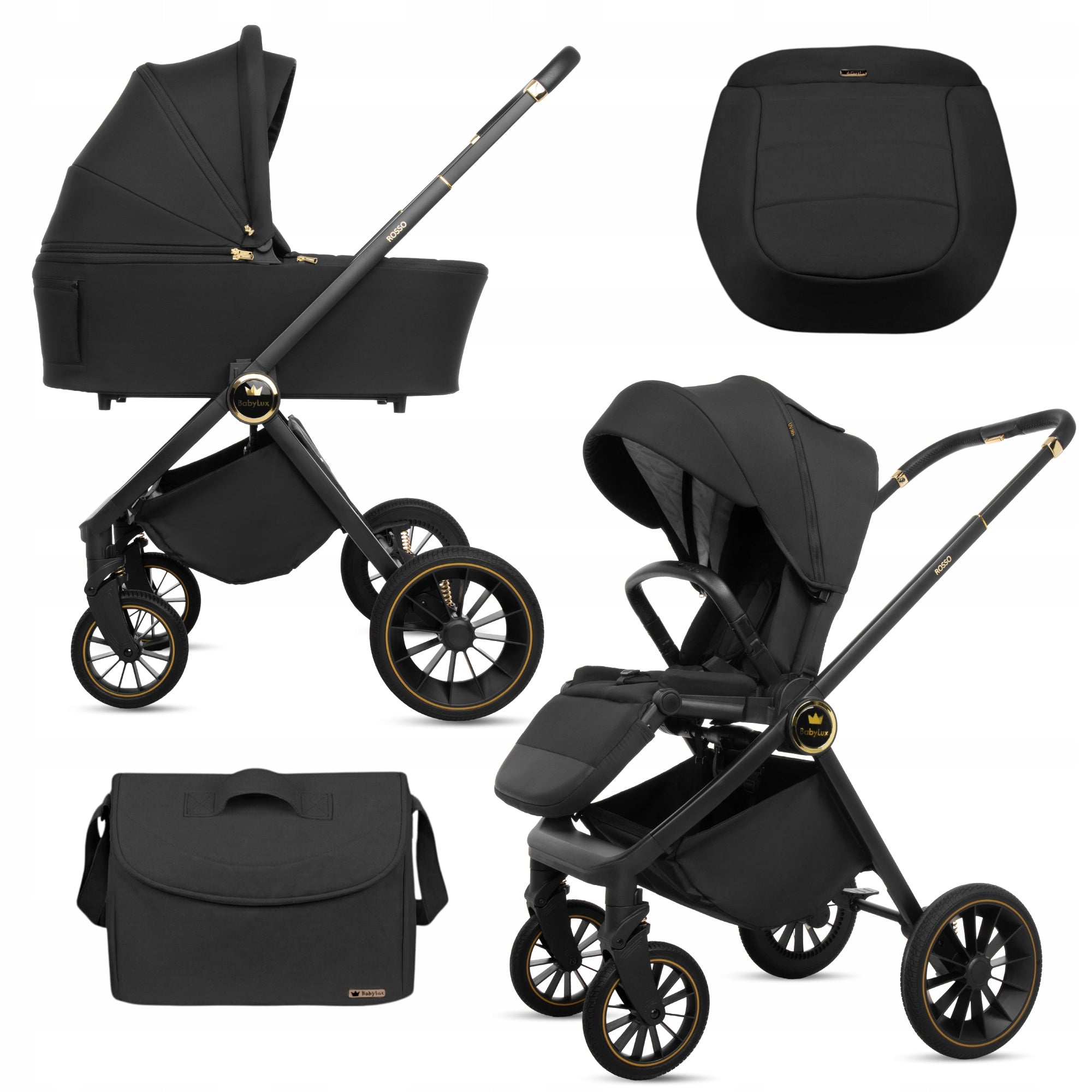 Baby Stroller 2in1 BabyLux ROSSO Stroller Lightweight Multifunctional for City