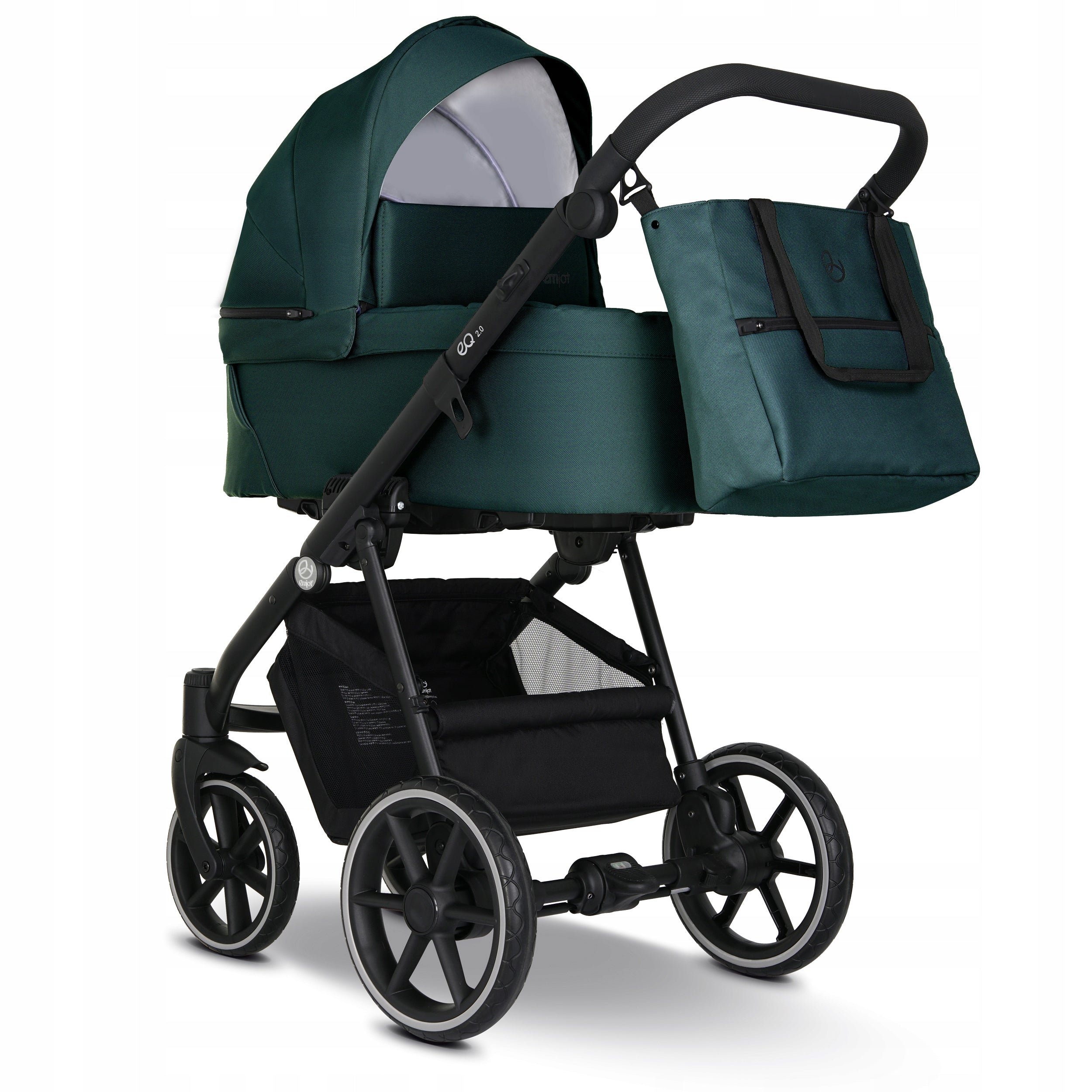 Baby Stroller 2in1 EMJOT EQ 2.0 multifunctional green accessories bag Packaging status original
