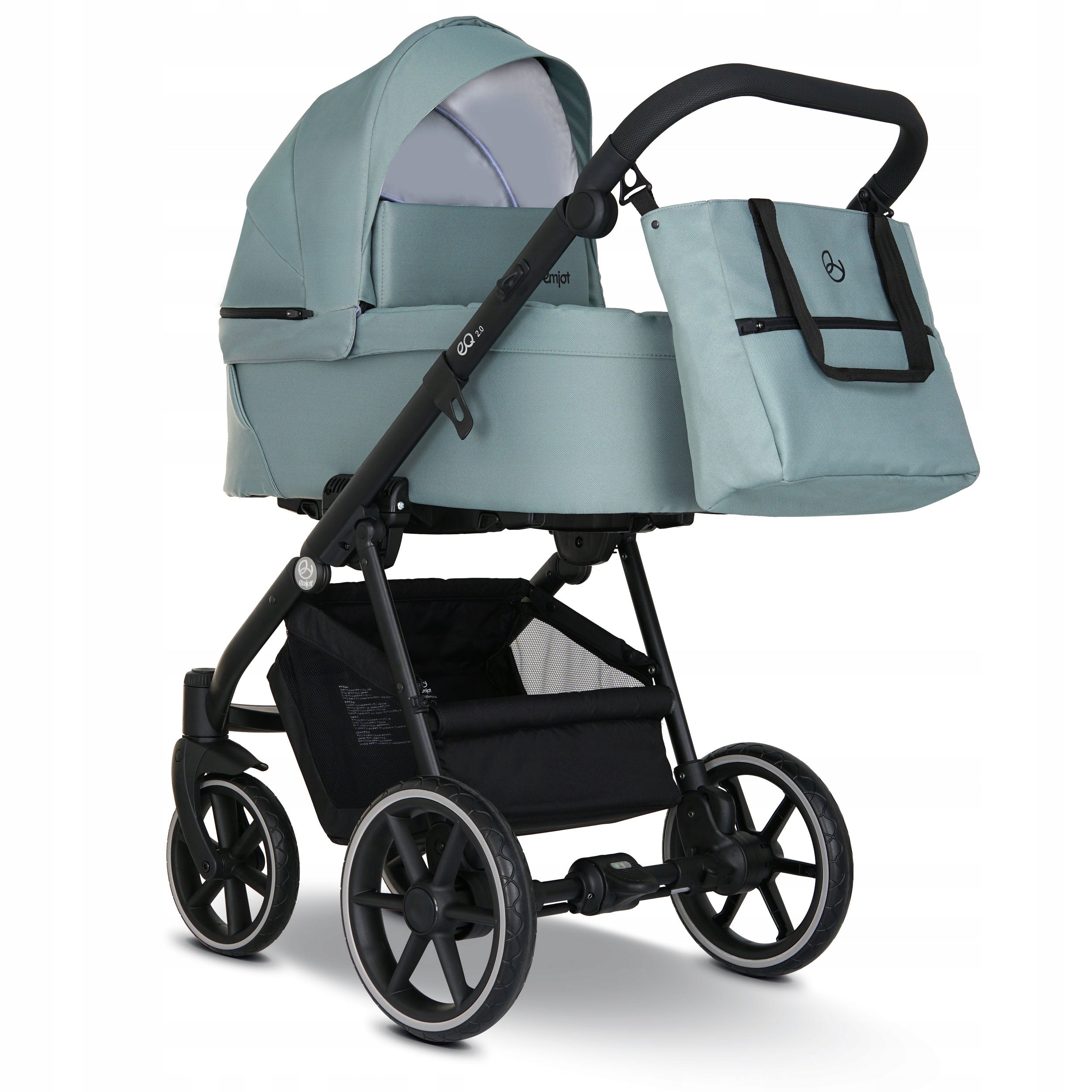 Baby Stroller 2in1 EMJOT EQ 2.0 multifunctional pistachio accessories bag Packaging status original