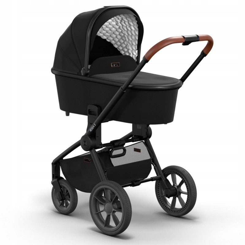 Baby Stroller 2in1 Moon RESEA S 501 Black stroller and gondola Packaging status original