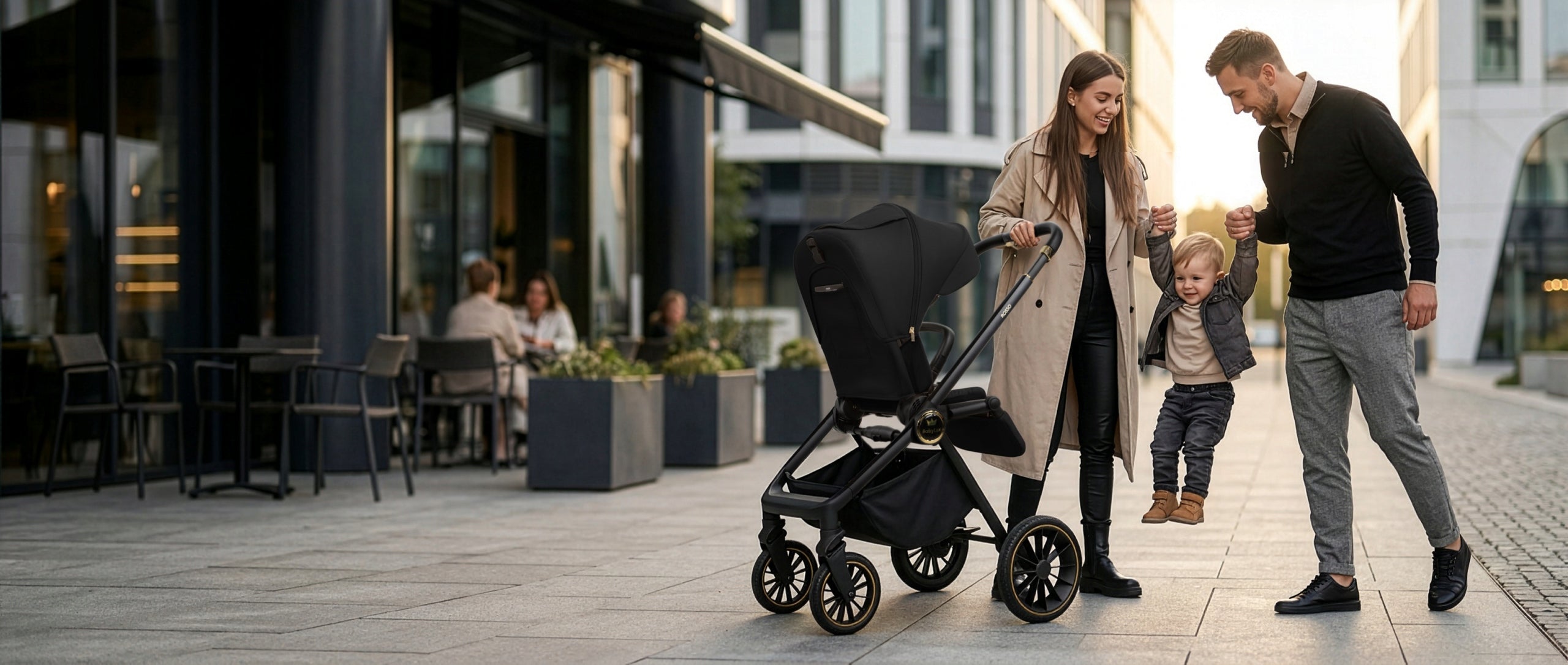 Baby Stroller 3in1 BabyLux ROSSO Stroller Gondola Seat Multifunctional Manufacturer code 5904905127907