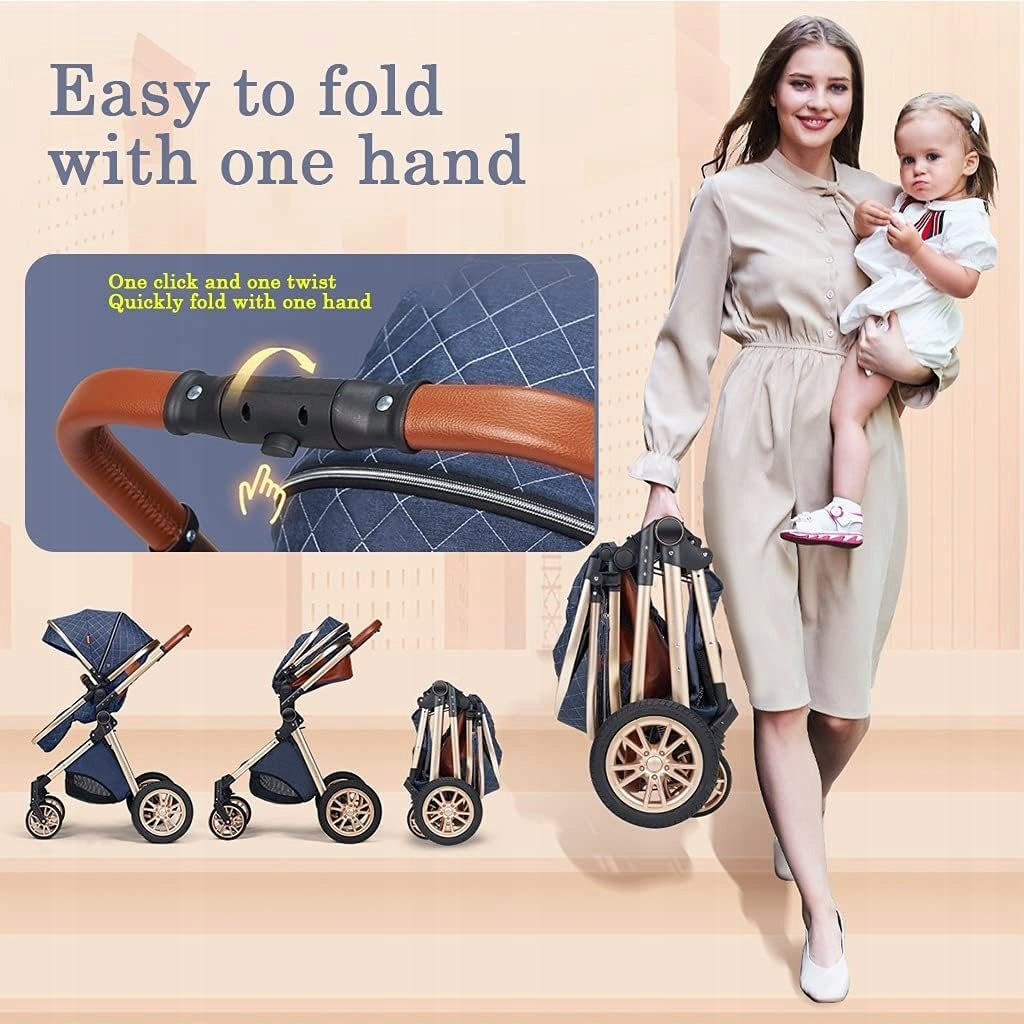 Baby Stroller 3in1 Stroller Gondola Seat Brown Manufacturer code 739P