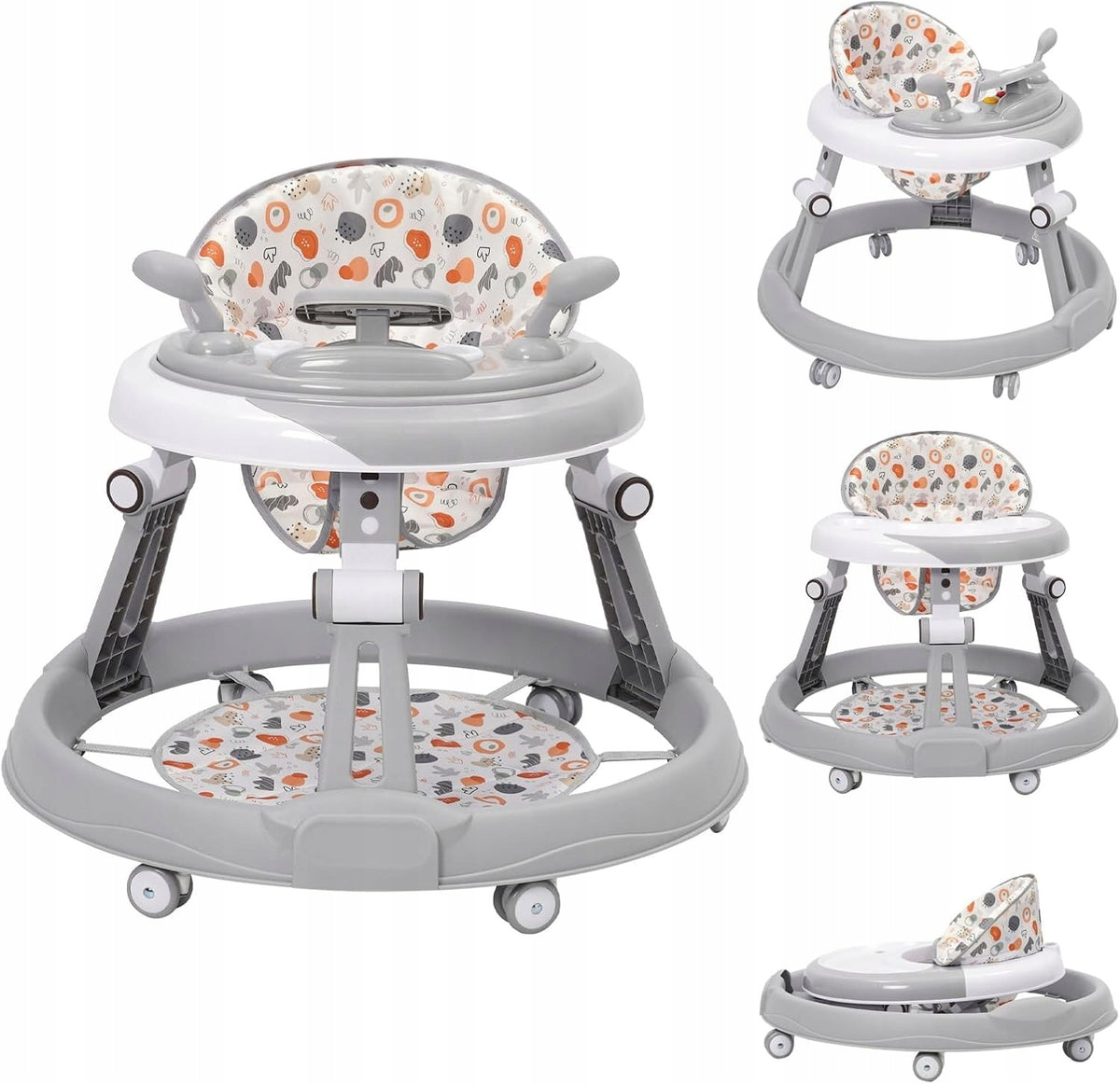 Baby Stroller 6 Wheels Folding Adjustable Panel Toys