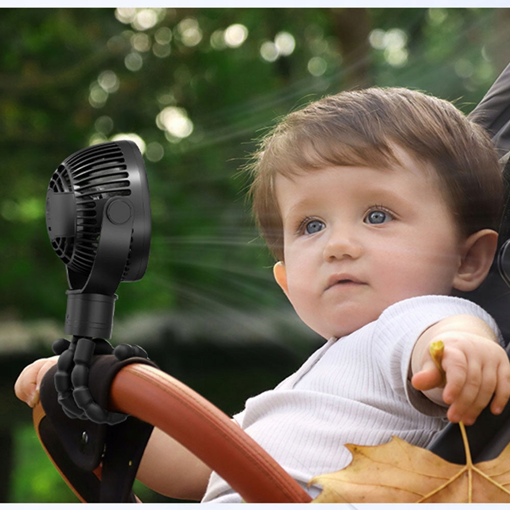 Baby Stroller Fan 3-Stage Adjustable 2000mAh 3200 Brand no brand