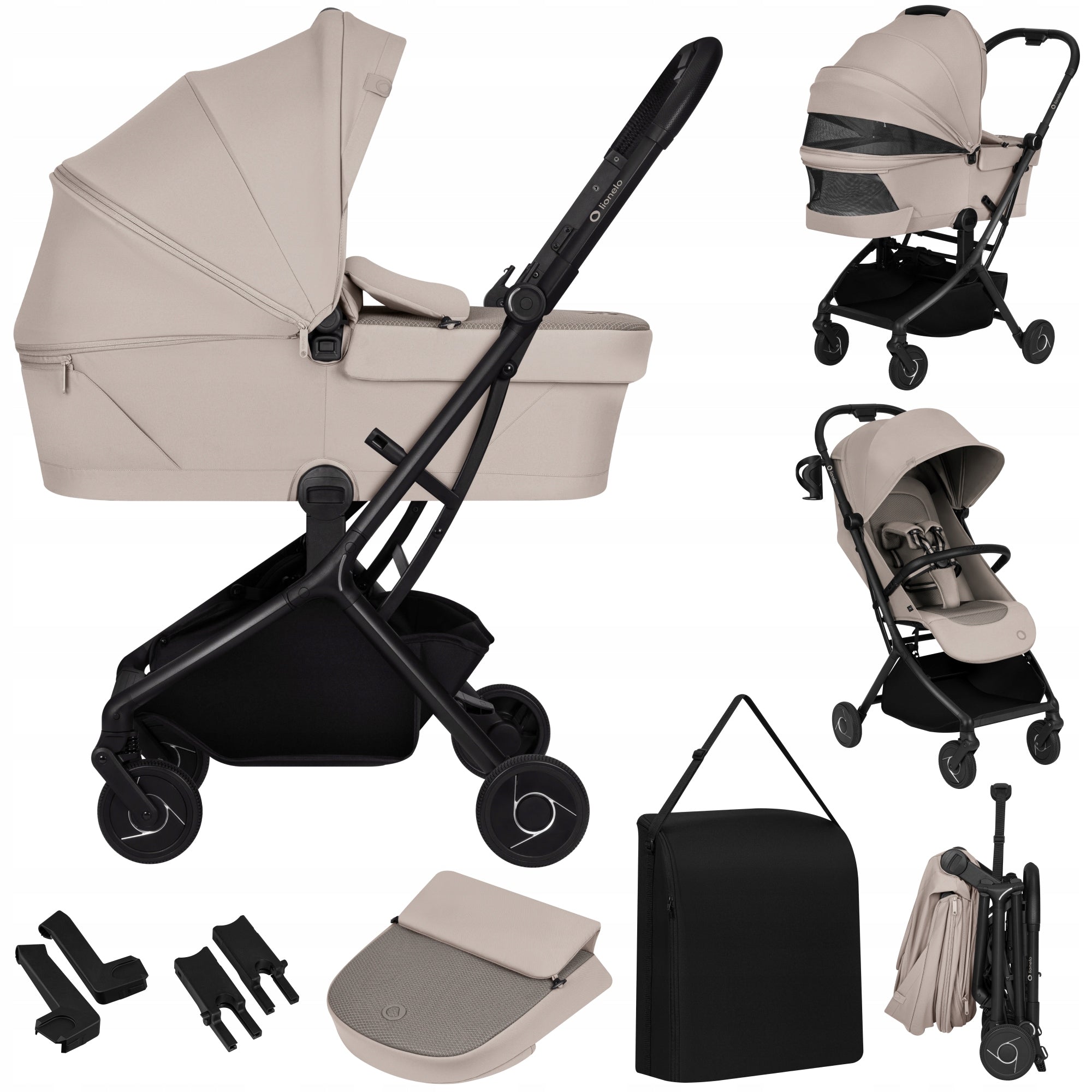 Baby Stroller Folding Gondola Compact 2in1 Lionelo Sia Flex