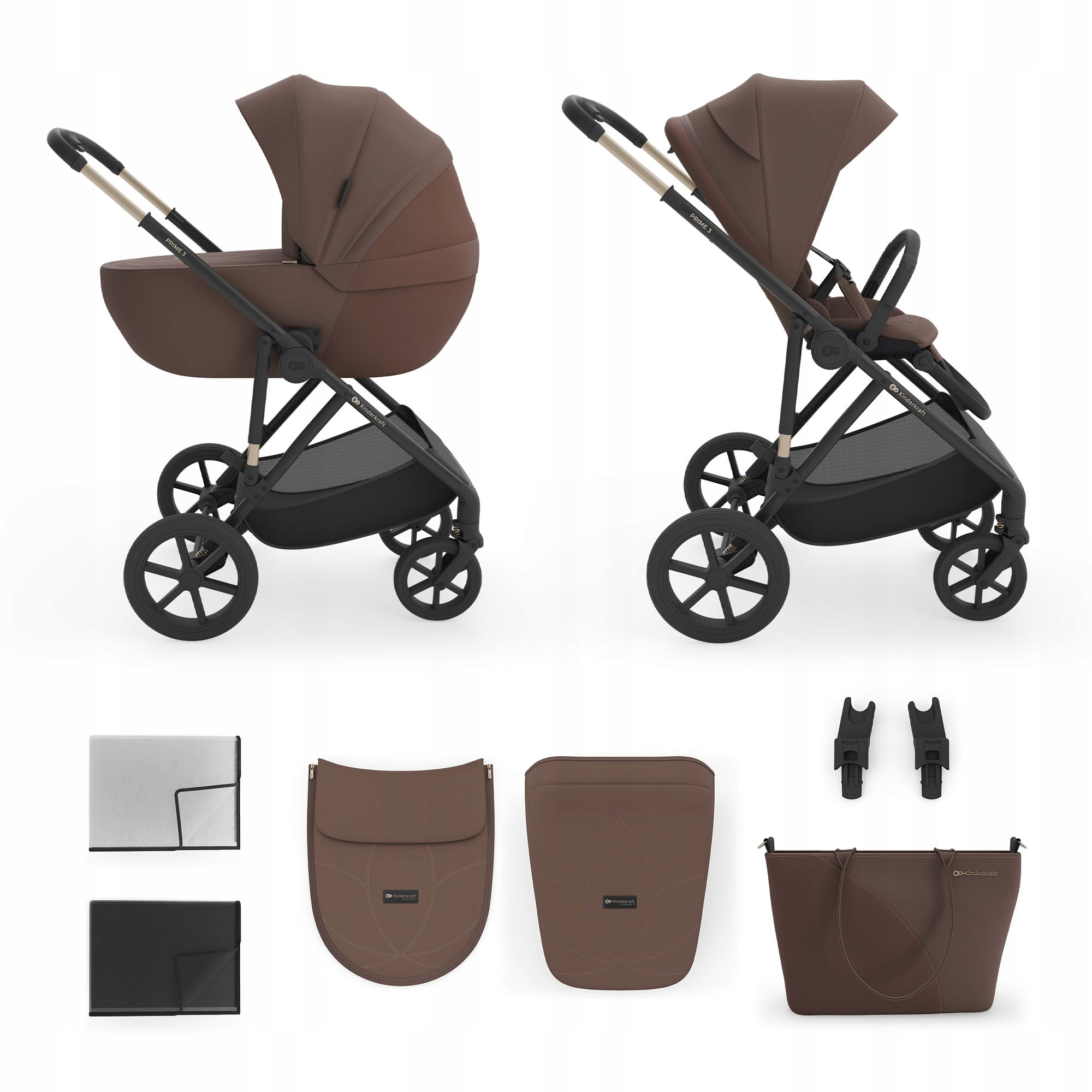 Baby Stroller Multifunctional 2in1 Kinderkraft PRIME 3 Stroller Gondola