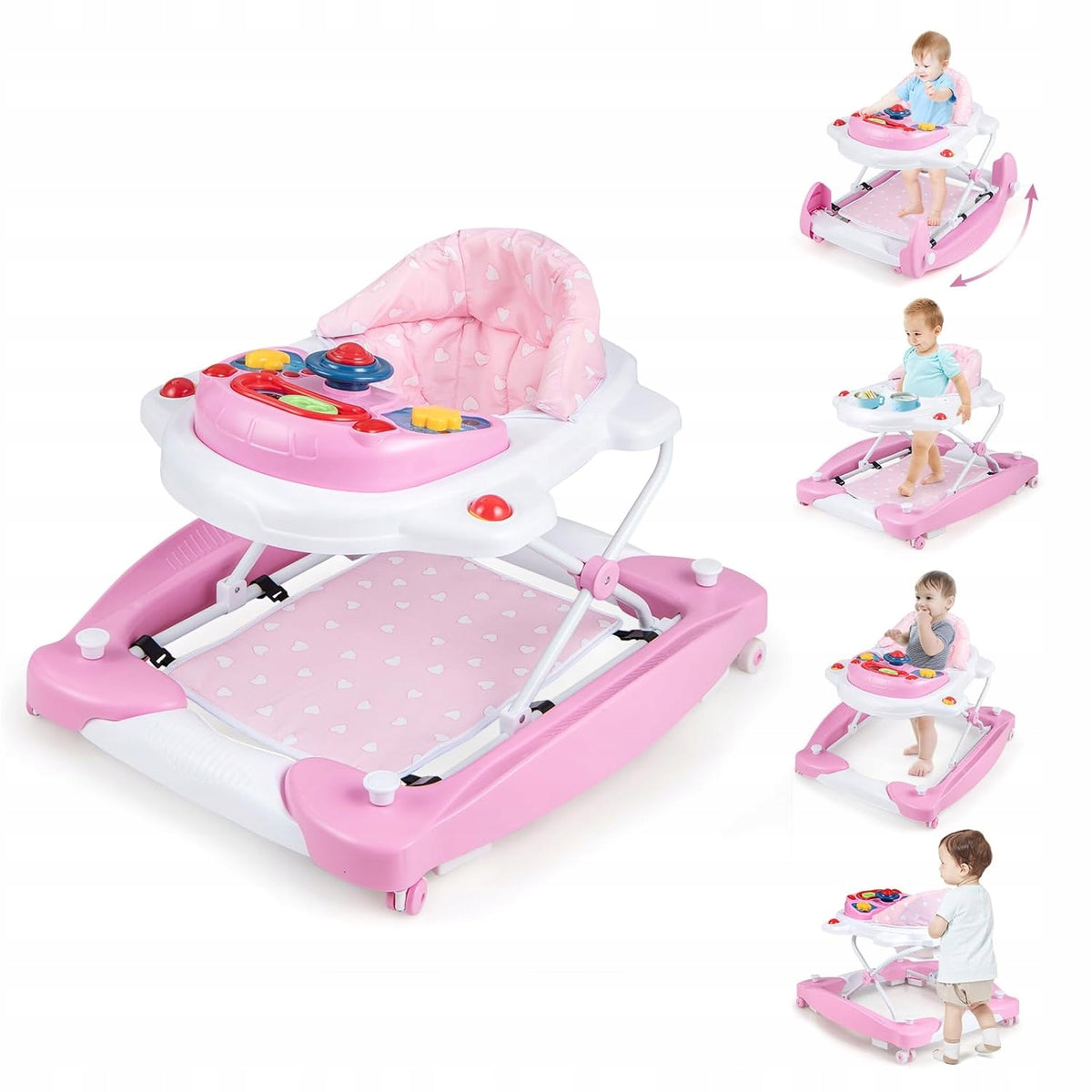 Baby Walker Pink Folding