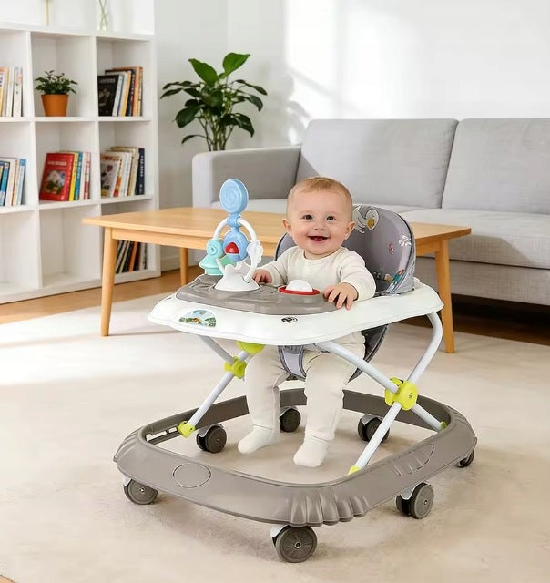 Baby Walker Ride-On | Interactive Panel | Grey Manufacturer code chodzikdladzieci