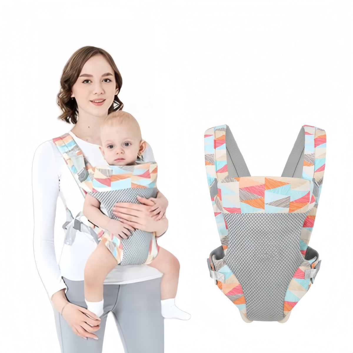 Baby carrier 4in1 ergonomic adjustable handle 15 kg