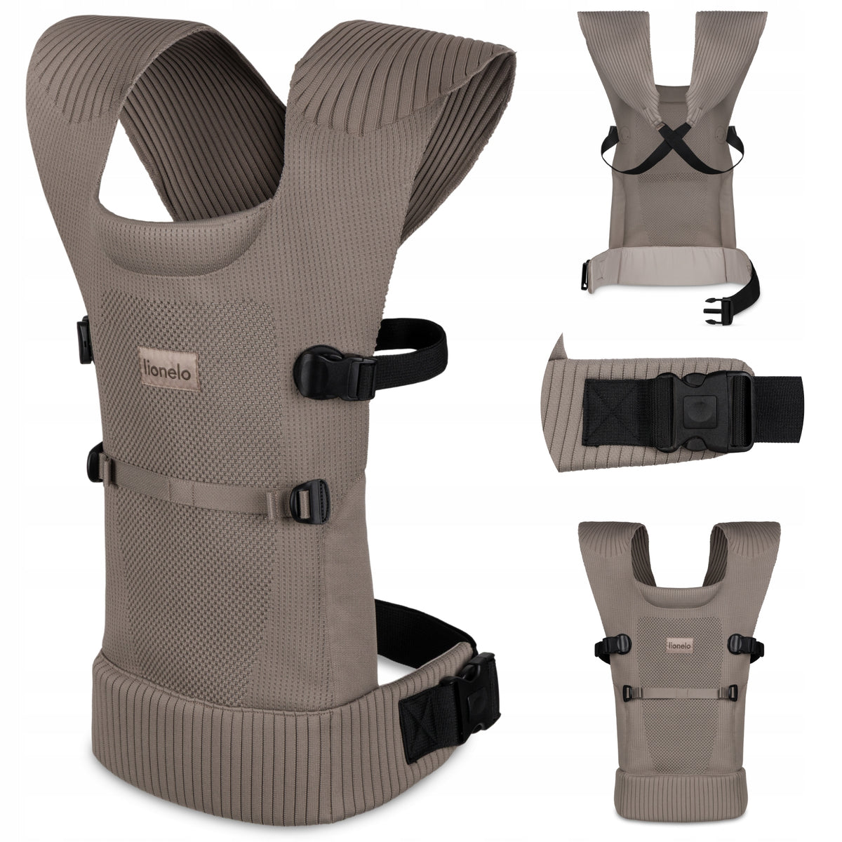 Baby carrier ERGONOMIC breathable lightweight up to 15kg Lionelo Mabel Packaging status original