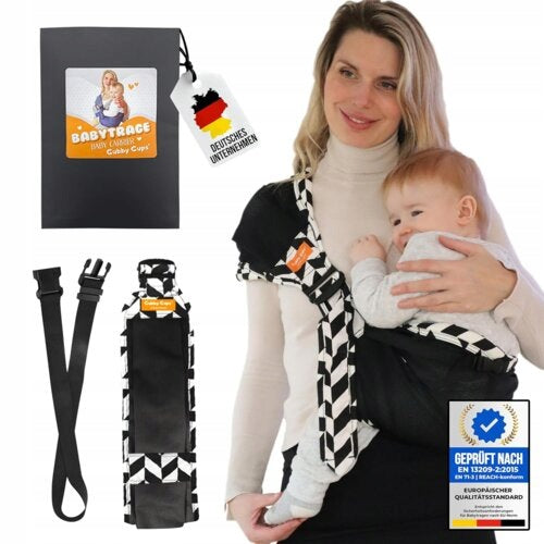 Baby carrier Gubby Gups black and white a499