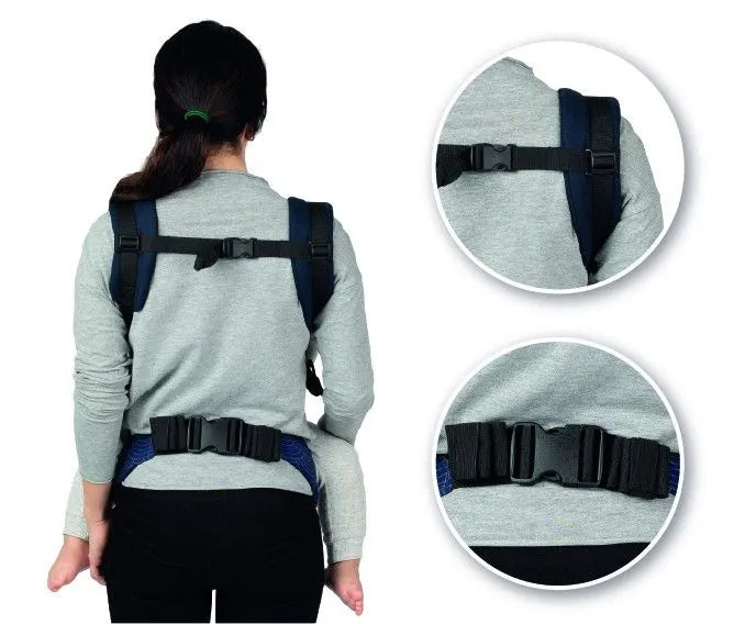 Baby carrier MoMi COLLET navy blue - 2in1 hood 2 positions up to 15kg Brand MoMi