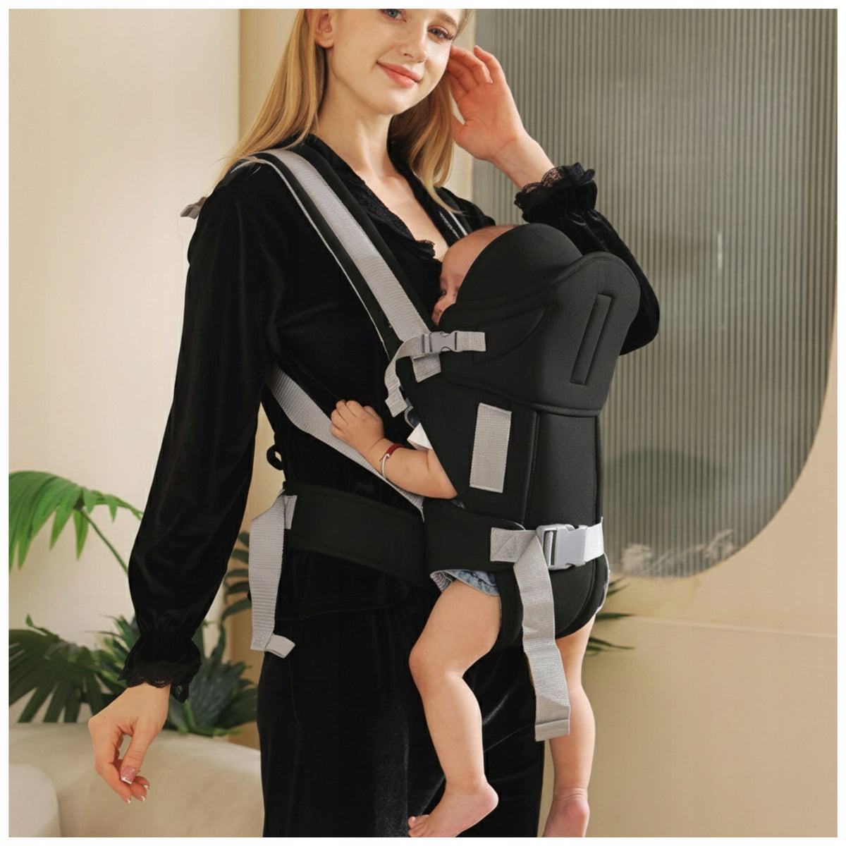 Baby carrier tourist hip ergonomic up to 13kg black Packaging status original