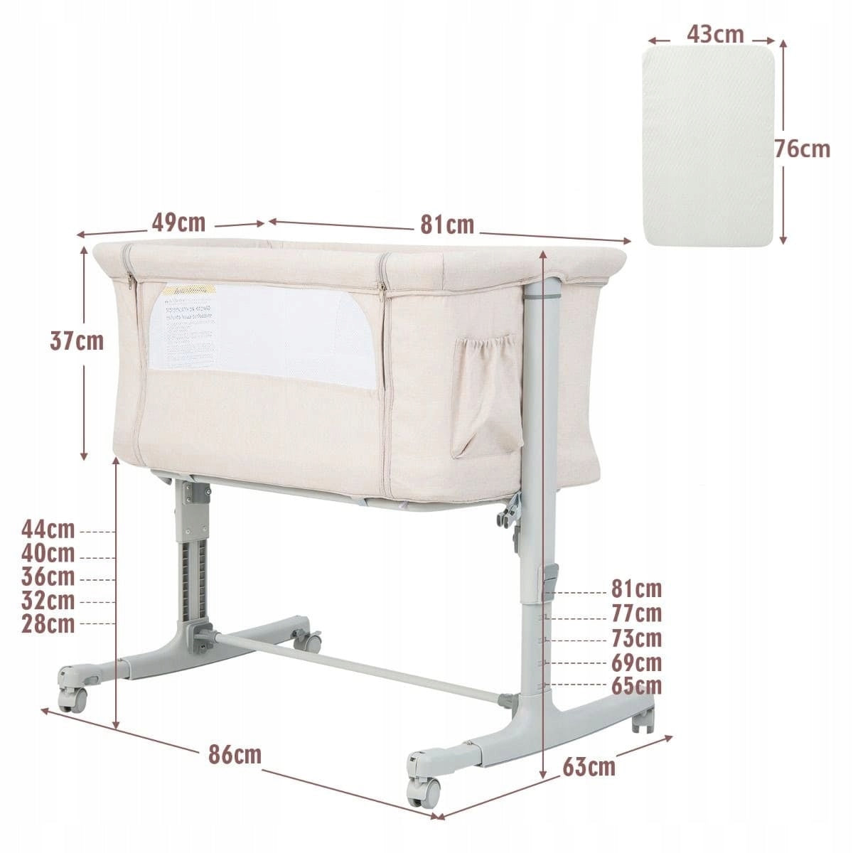 Baby cot 3in1 Cradle Gondola Brand Costway