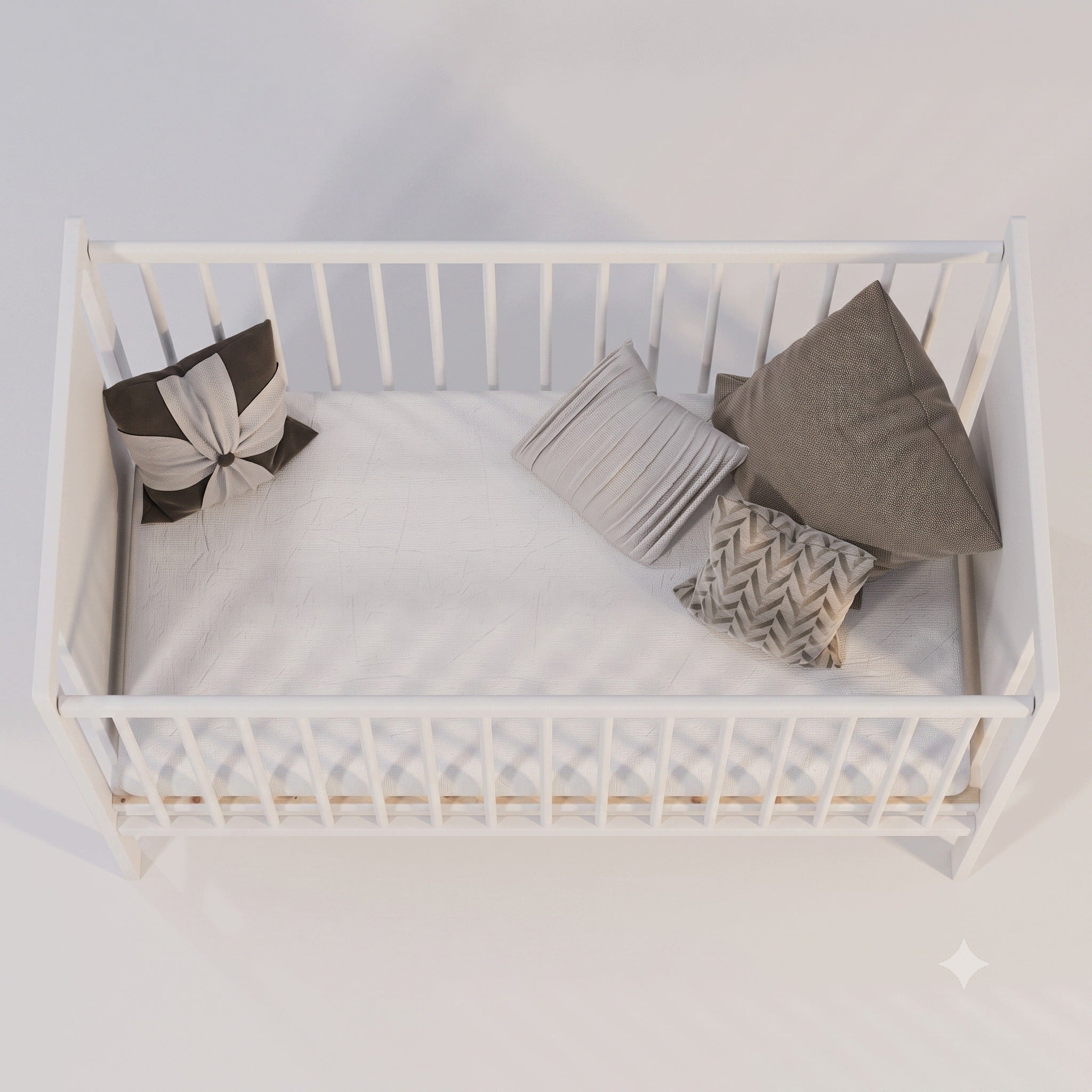 Baby cot KOTTO ASKO 120x60 cm made of beech wood Packaging status original