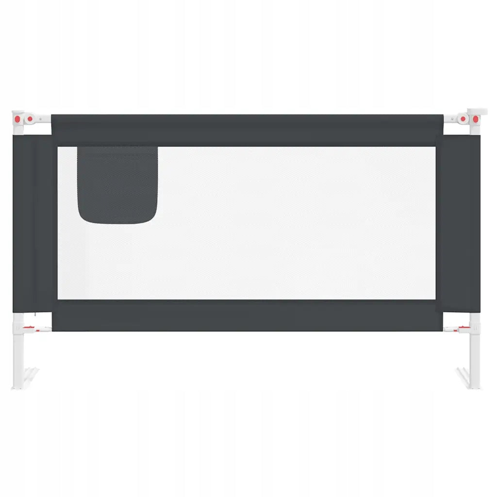Baby cot barrier, dark gray, Color gray