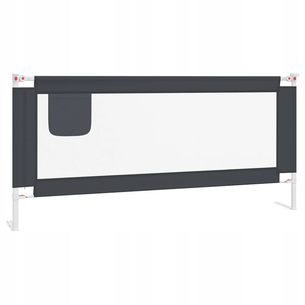 Baby cot barrier, dark grey, 200