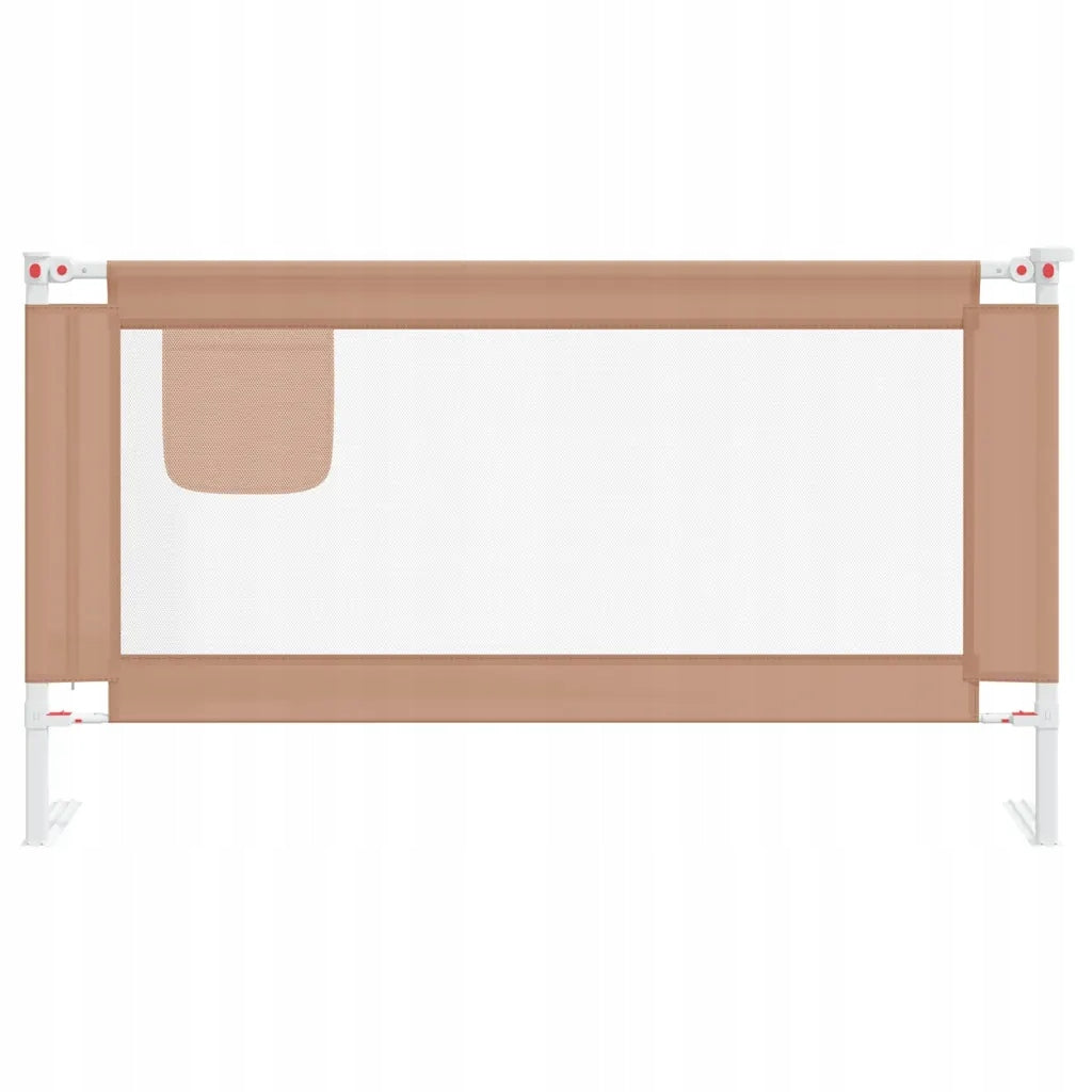 Baby cot barrier, taupe, 150x25 cm, fabric Manufacturer code 10220