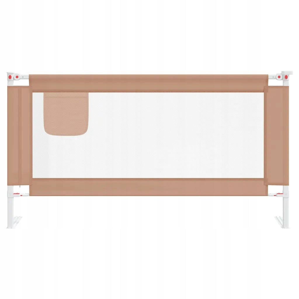 Baby cot barrier, taupe, 160x25 cm, fabric Manufacturer code 10221