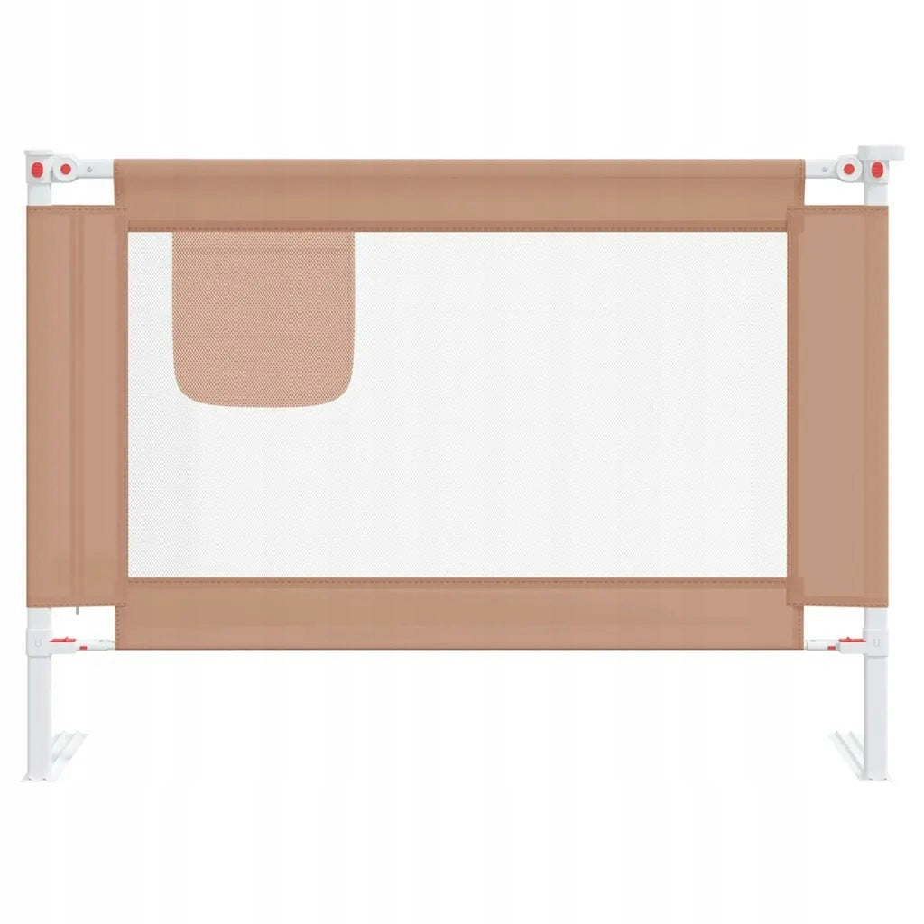 Baby cot barrier, taupe, 90x25 cm, fabric Manufacturer code 10216