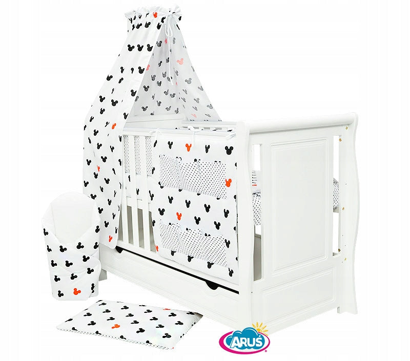 Baby cot with drawer with couch white 120x60 MEGAN II Brand Aruś