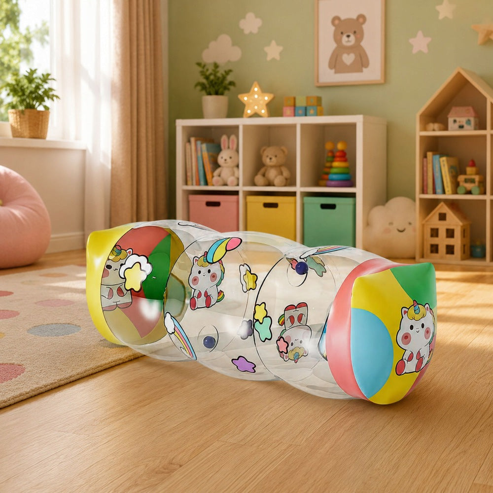 Baby crawling roller with rattling balls gift Kid's age 6＋ months