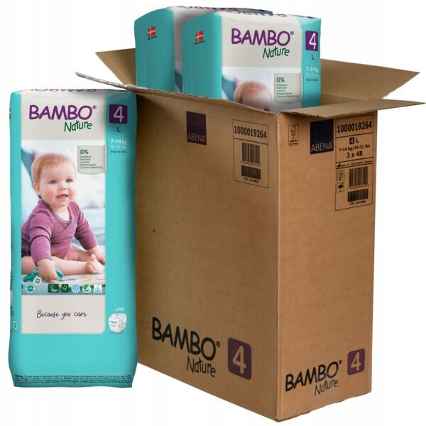 Baby diapers Bambo Nature 4 maxi (7-14 kg, 48 pcs)