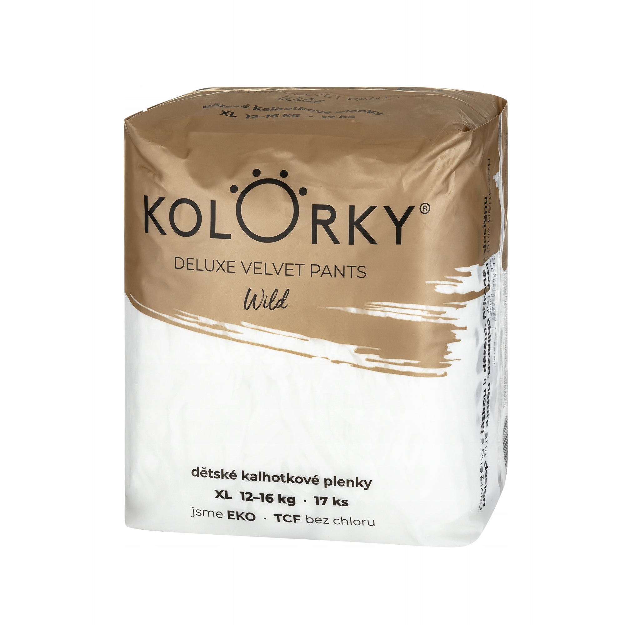 Baby diapers ecological diapers Kolorky roz.XL 12-16kg