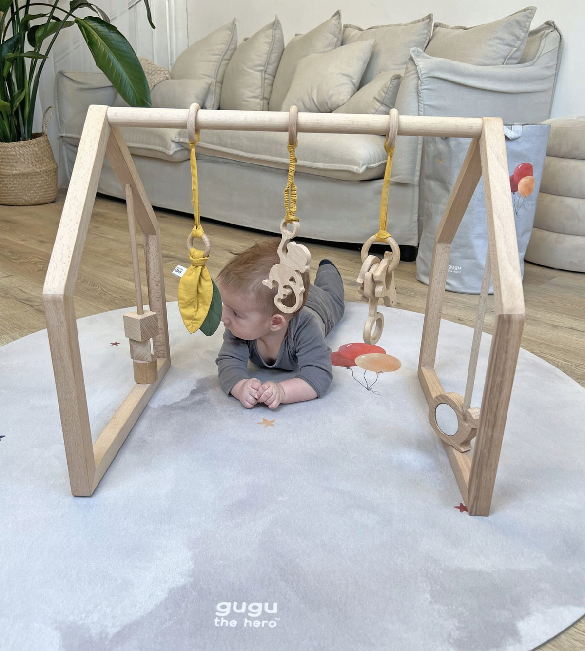 Baby gym educational stand Gugu the hero Baby Gym Mustard Green for baby Manufacturer code GH BGYM 101 MG