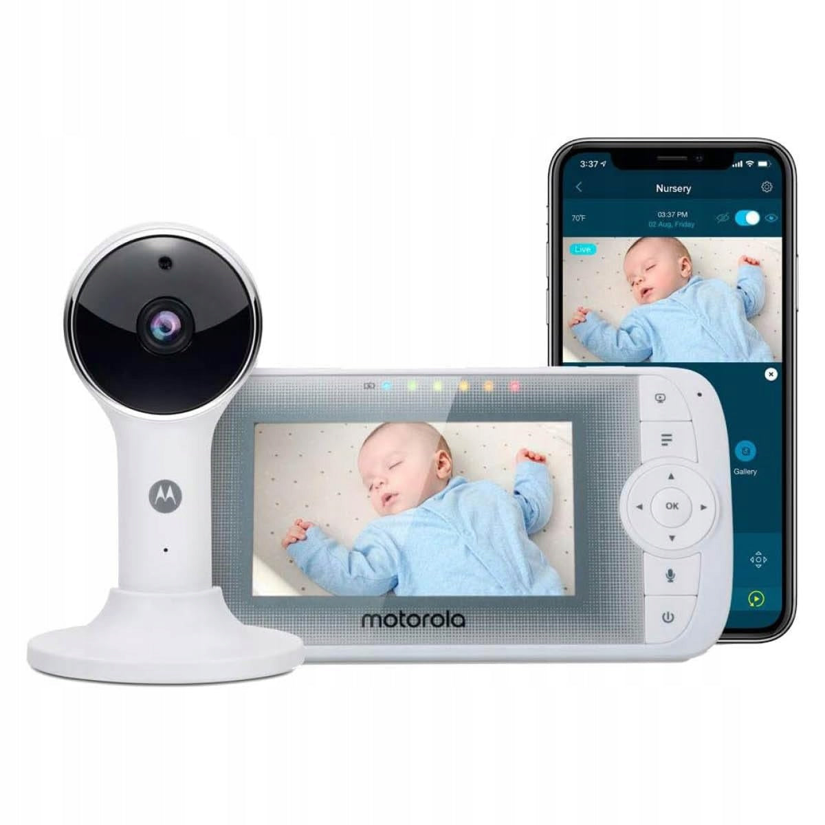 Baby monitor Motorola white VM64 Nursery
