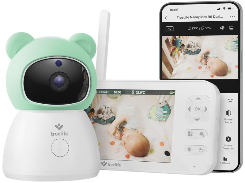 Baby monitor TrueLife R6 Dual Smart 2K WiFi screen 5 inches