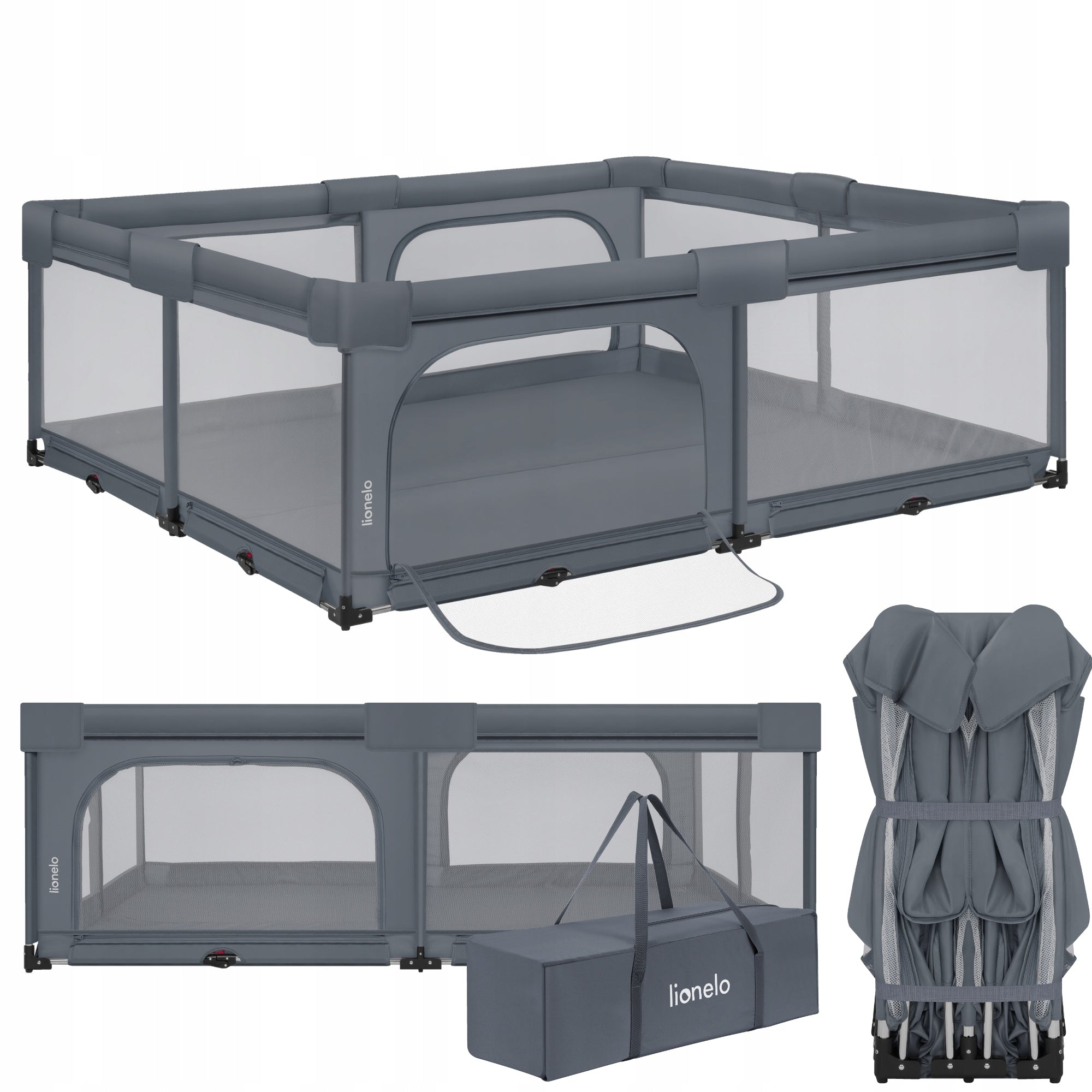 Baby playpen 180x200 QUICK FOLDING Lionelo Florence XL EasyFold Packaging status original