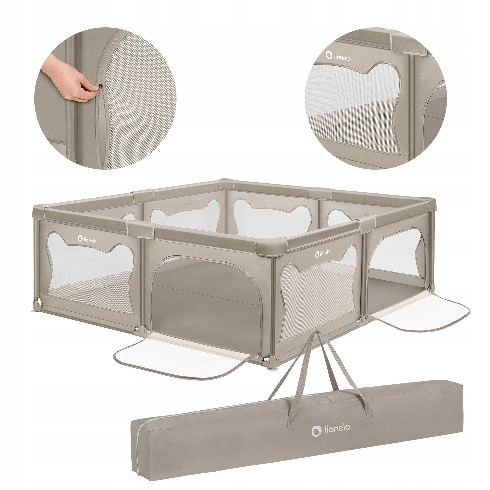 Baby playpen bed LARGE TOYS 207x187 cm Lionelo Willow XL Packaging status original