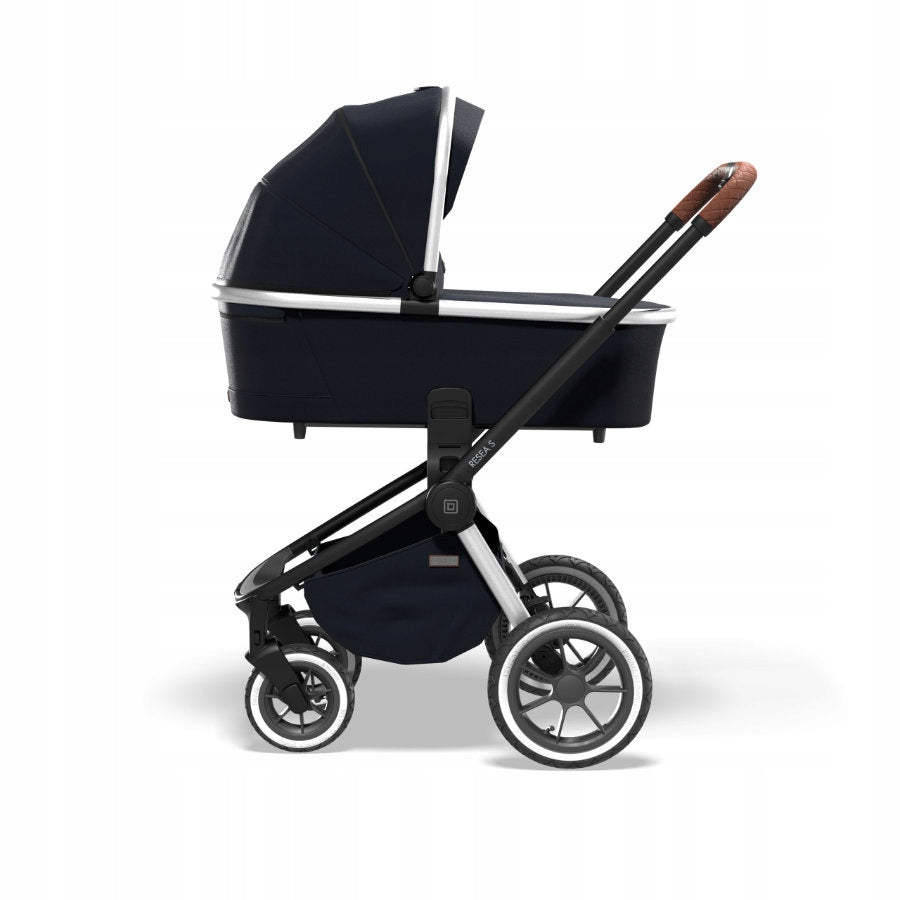Baby stroller 2in1 Moon RESEA S SE Navy Silver stroller and gondola Packaging status original
