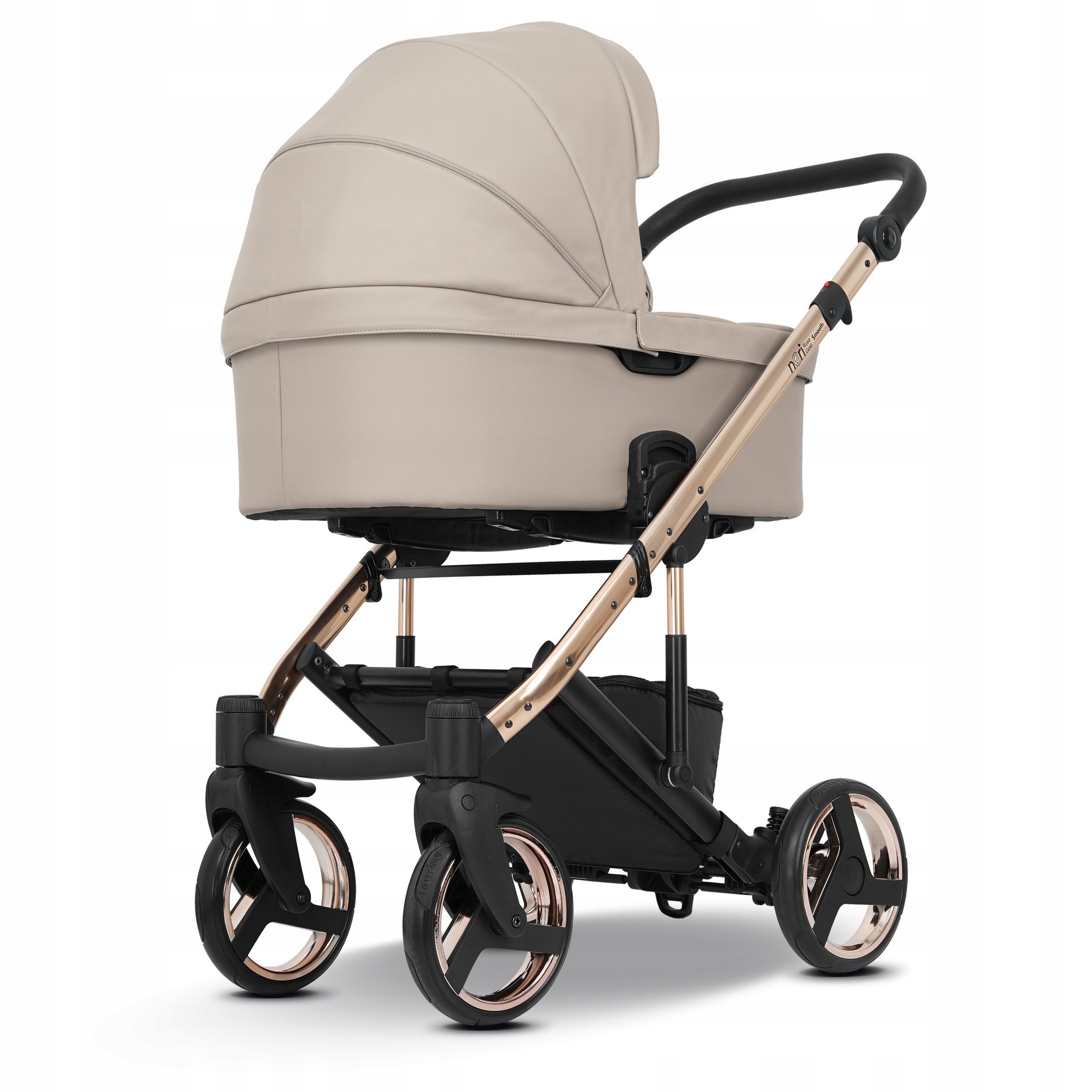 Baby stroller 2in1EMJOT NERI SMOOTH ROSE GOLD multifunctional ECO leather Manufacturer code EMJOT NERI SMOOTH ROSE GOLD 43-2w1