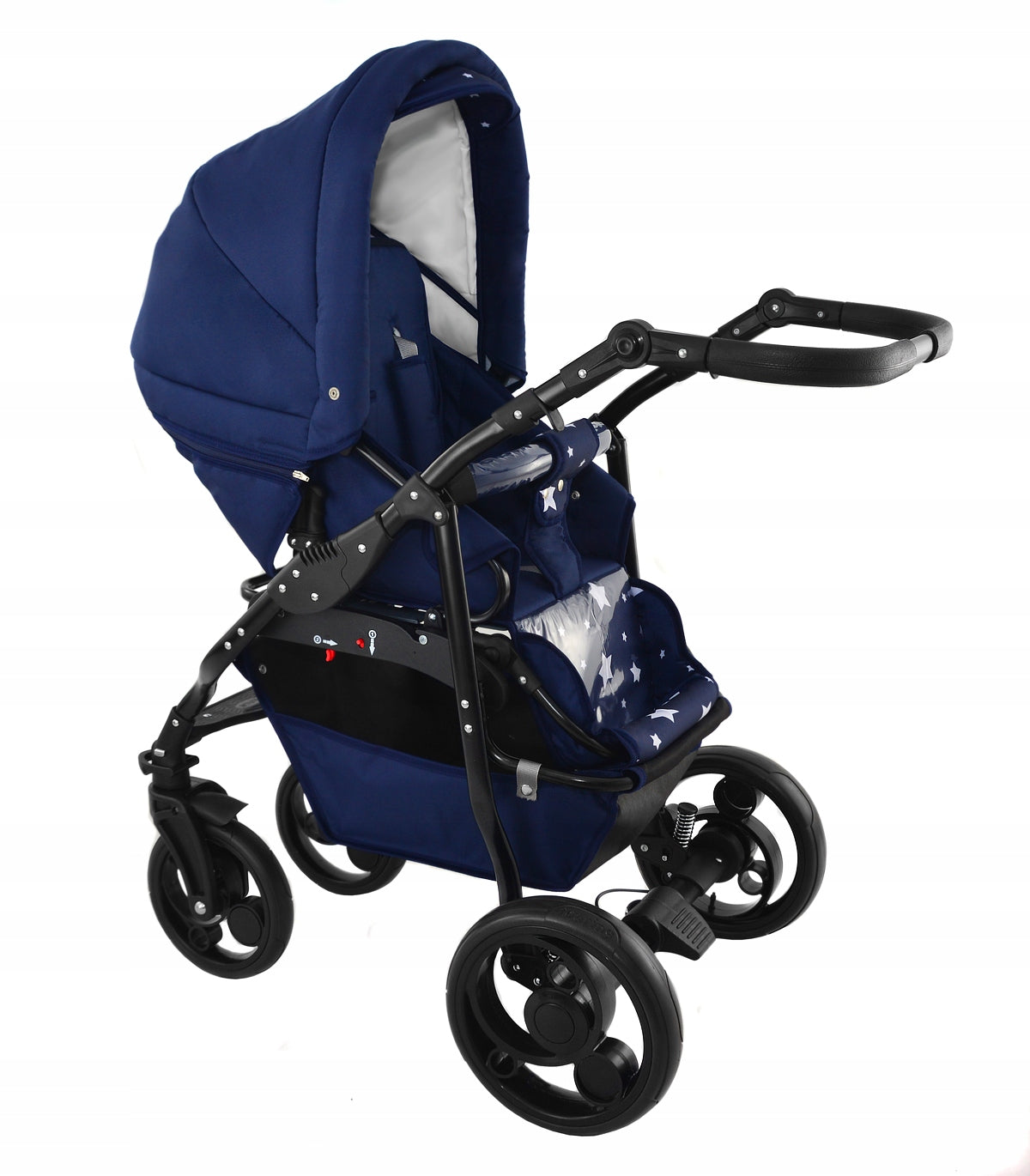 Baby stroller 3in1 BAVARIO stars DARK BLUE Manufacturer code Krasnal BAVARIO stars DARK BLUE