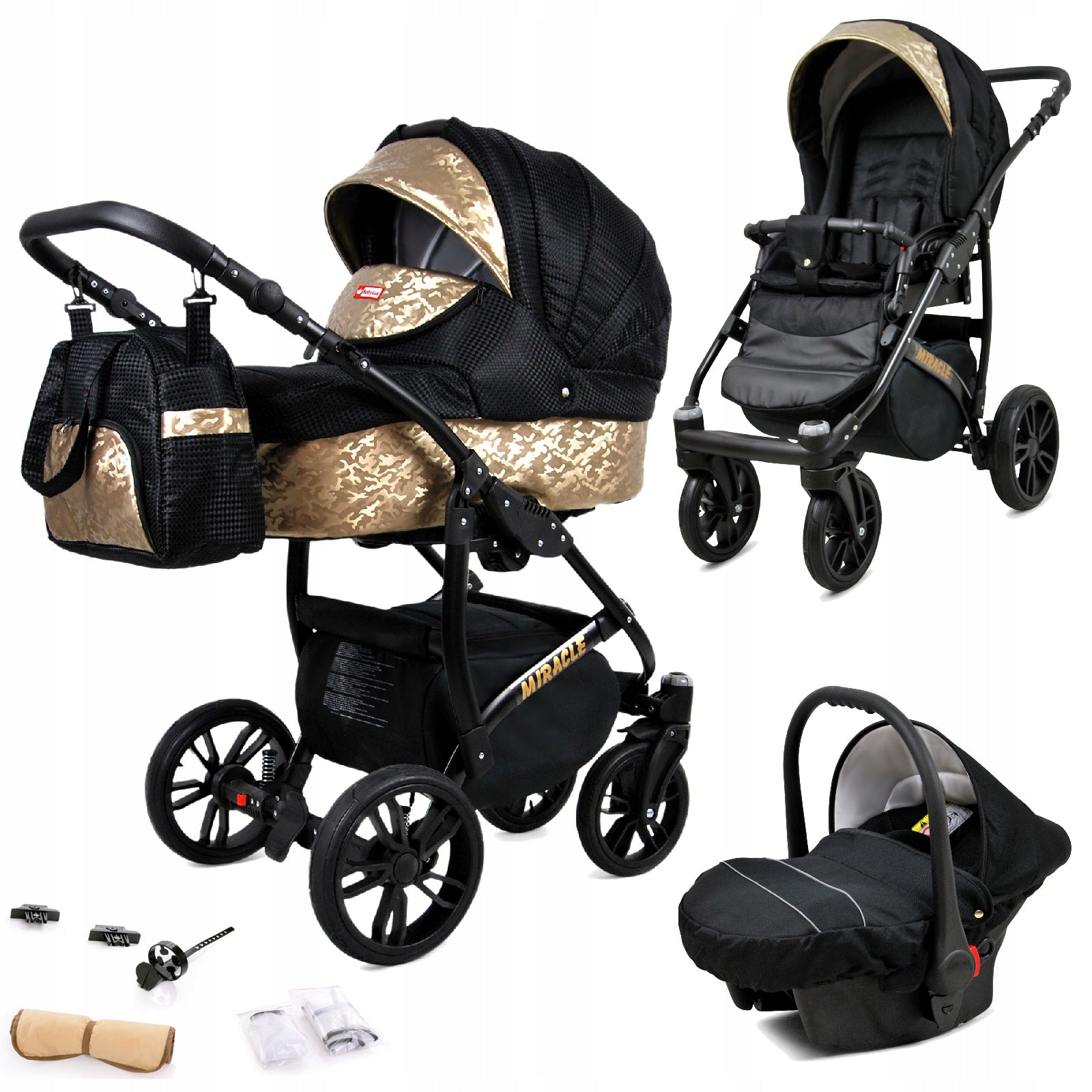 Baby stroller 3in1 BabyLux Miracle stroller gondola car seat
