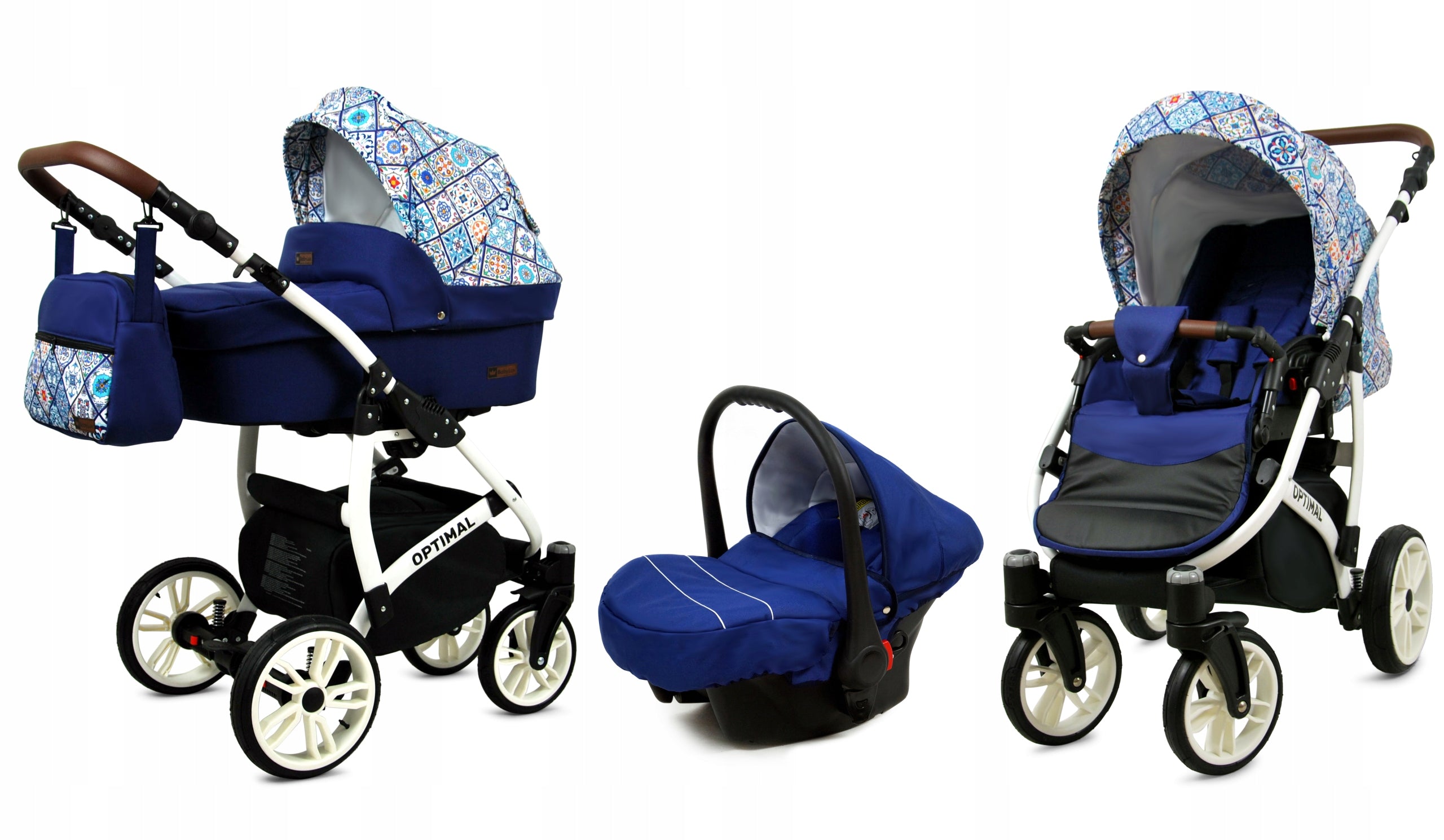 Baby stroller 3in1 BabyLux Optimal stroller gondola car seat Manufacturer code 5903890850630