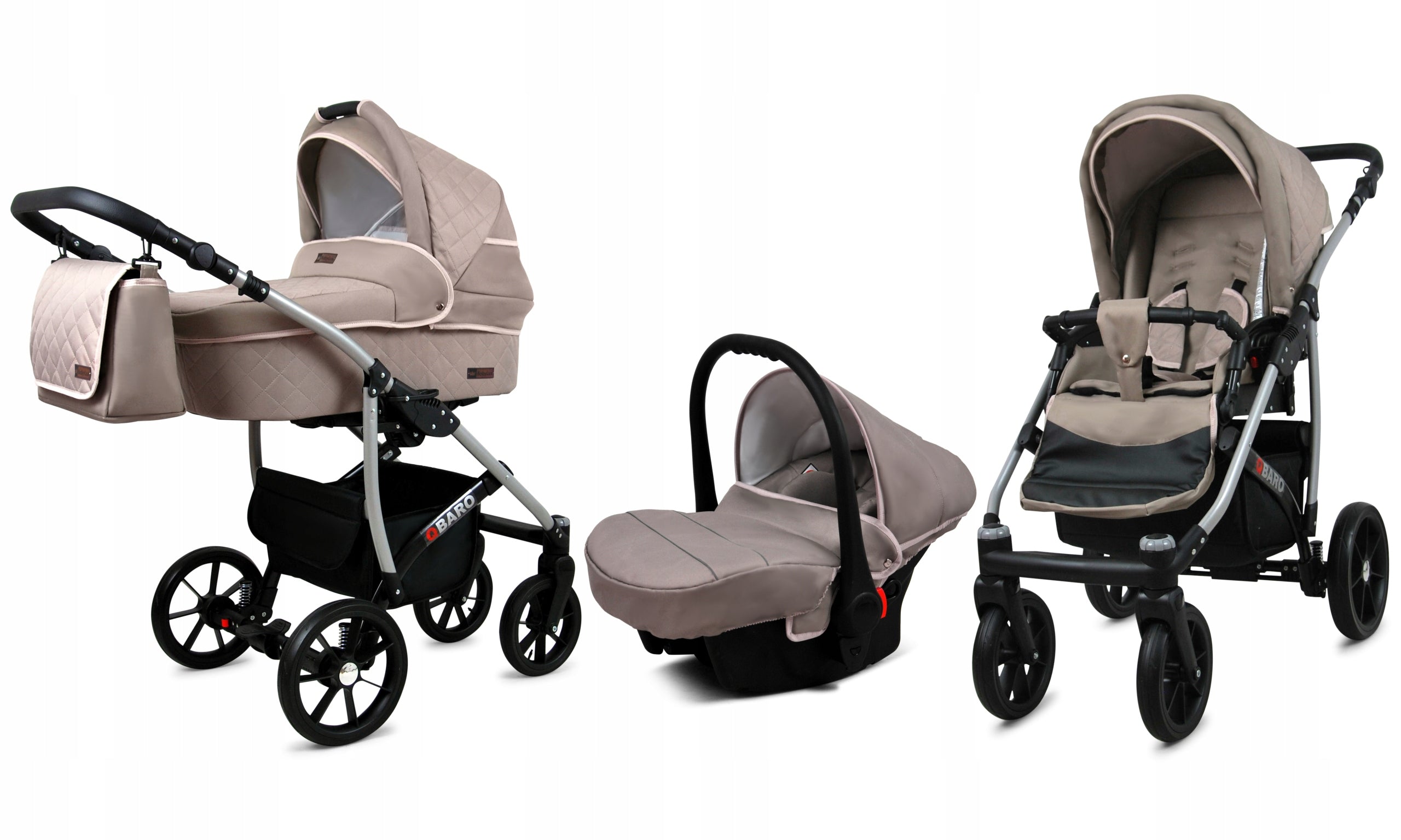 Baby stroller 3in1 BabyLux Qbaro stroller gondola car seat Manufacturer code 5903890851897