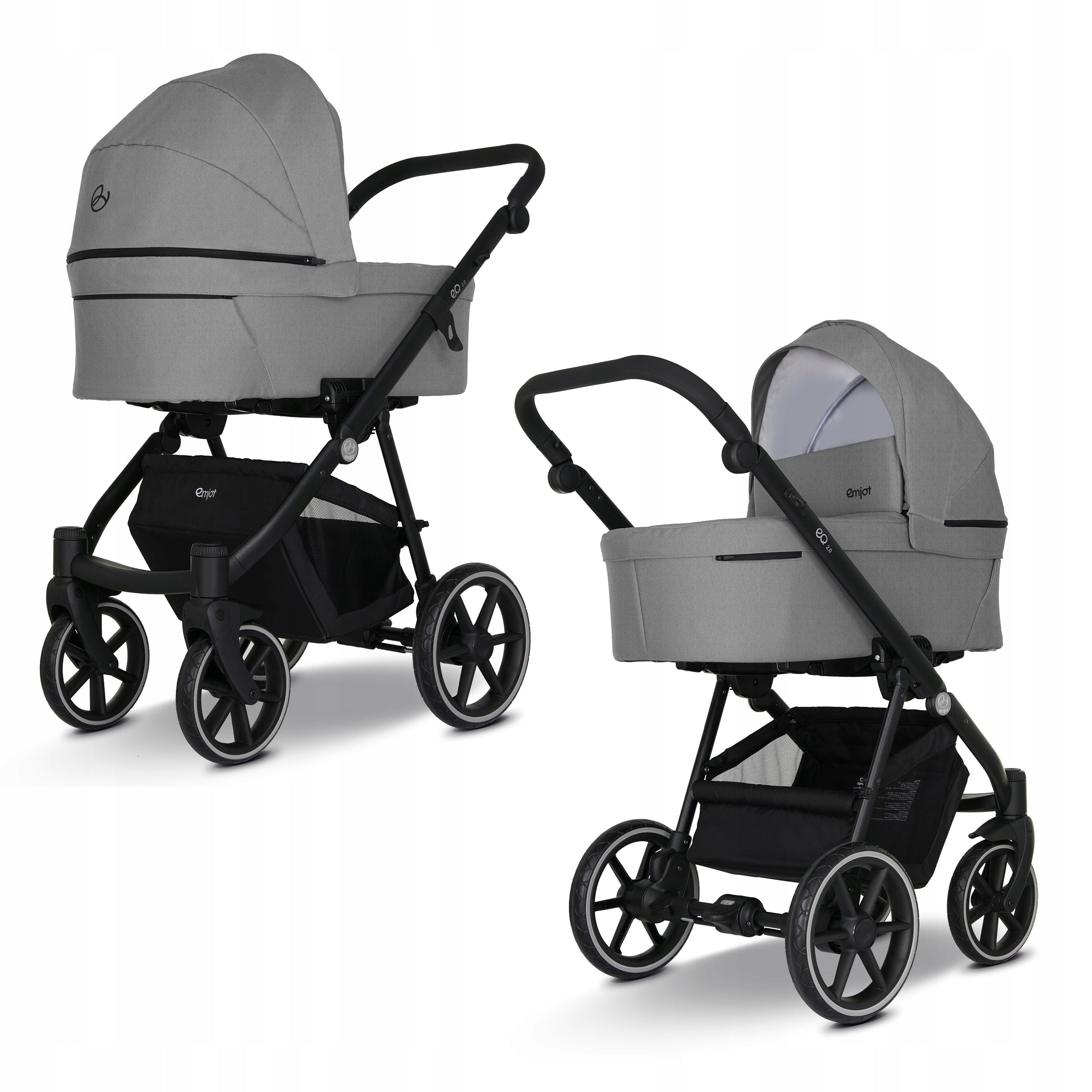 Baby stroller 3in1 EMJOT EQ 2.0 multifunctional accessories f.Cosmo grey Manufacturer code EMJOT EQ2.0 07 -3w1