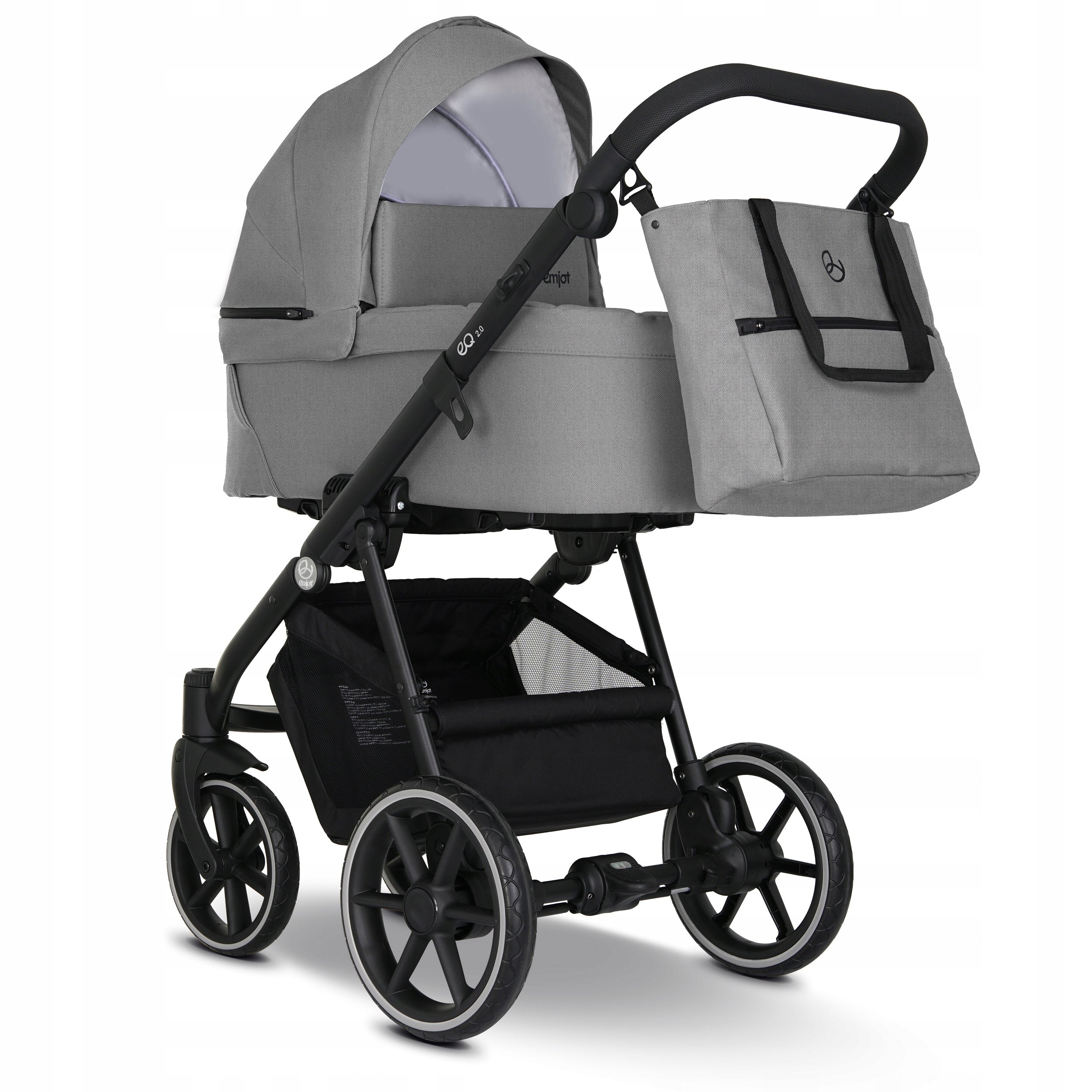 Baby stroller 3in1 EMJOT EQ 2.0 multifunctional accessories f.Cosmo grey Packaging status original