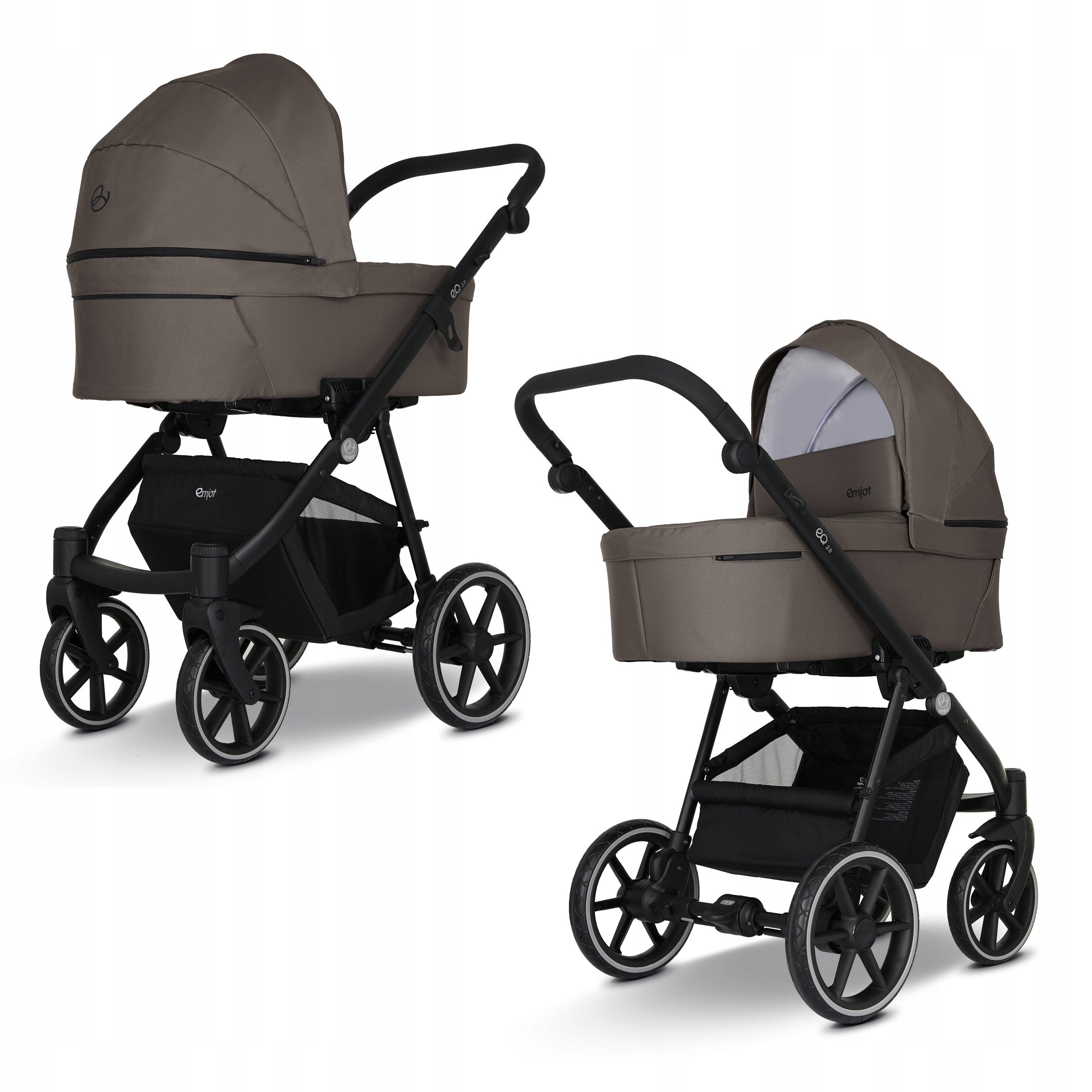 Baby stroller 3in1 EMJOT EQ 2.0 multifunctional brown f. Cosmo accessories Manufacturer code EMJOT EQ2.0 09 -3w1